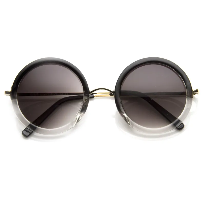 Famous Designer Fashion Color Fade Round Sunglasses 8699 sold by ZeroUV