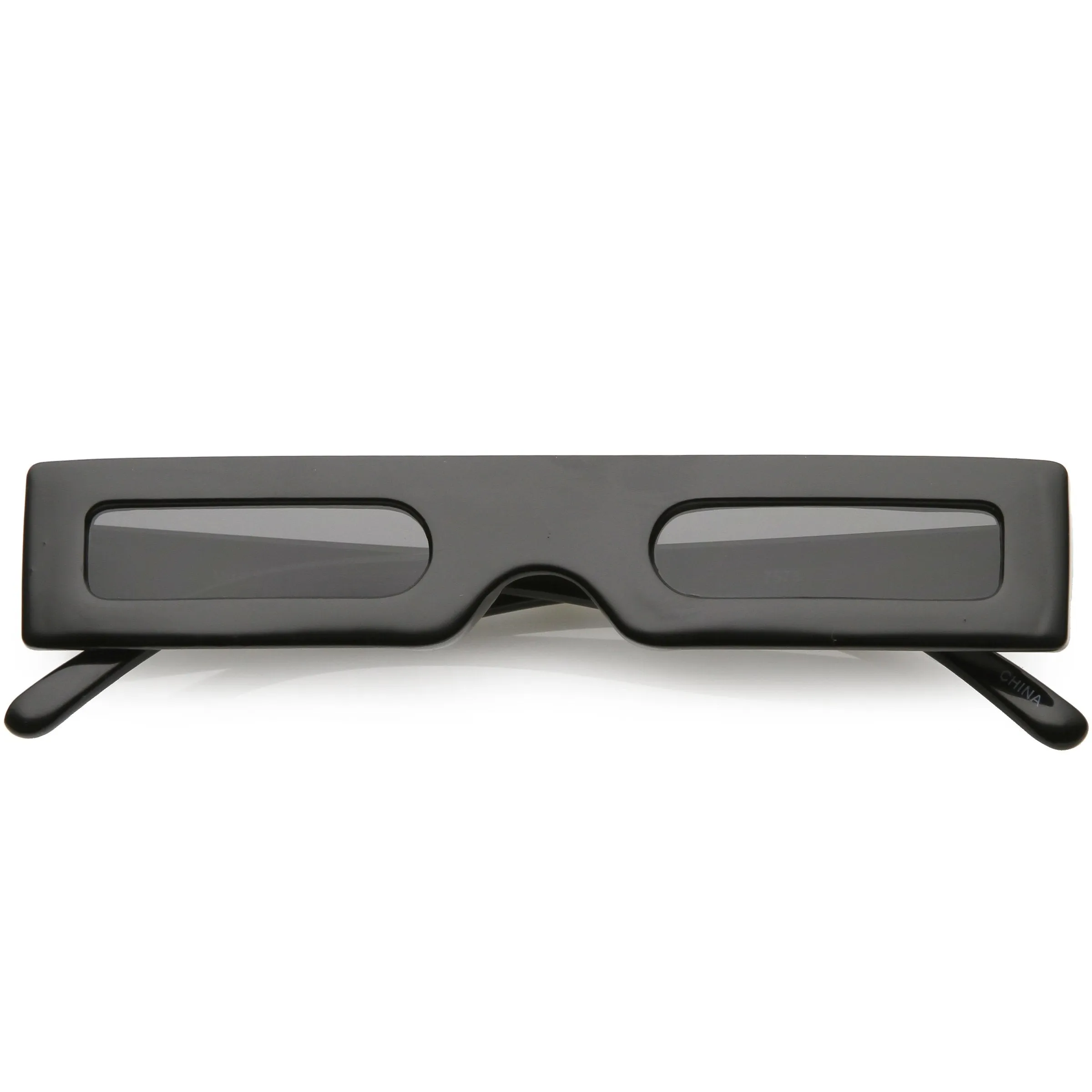 Novelty Retro Punk Square Flat Top Thin Lens Sunglasses C733 sold by ZeroUV product image thumbnail 4