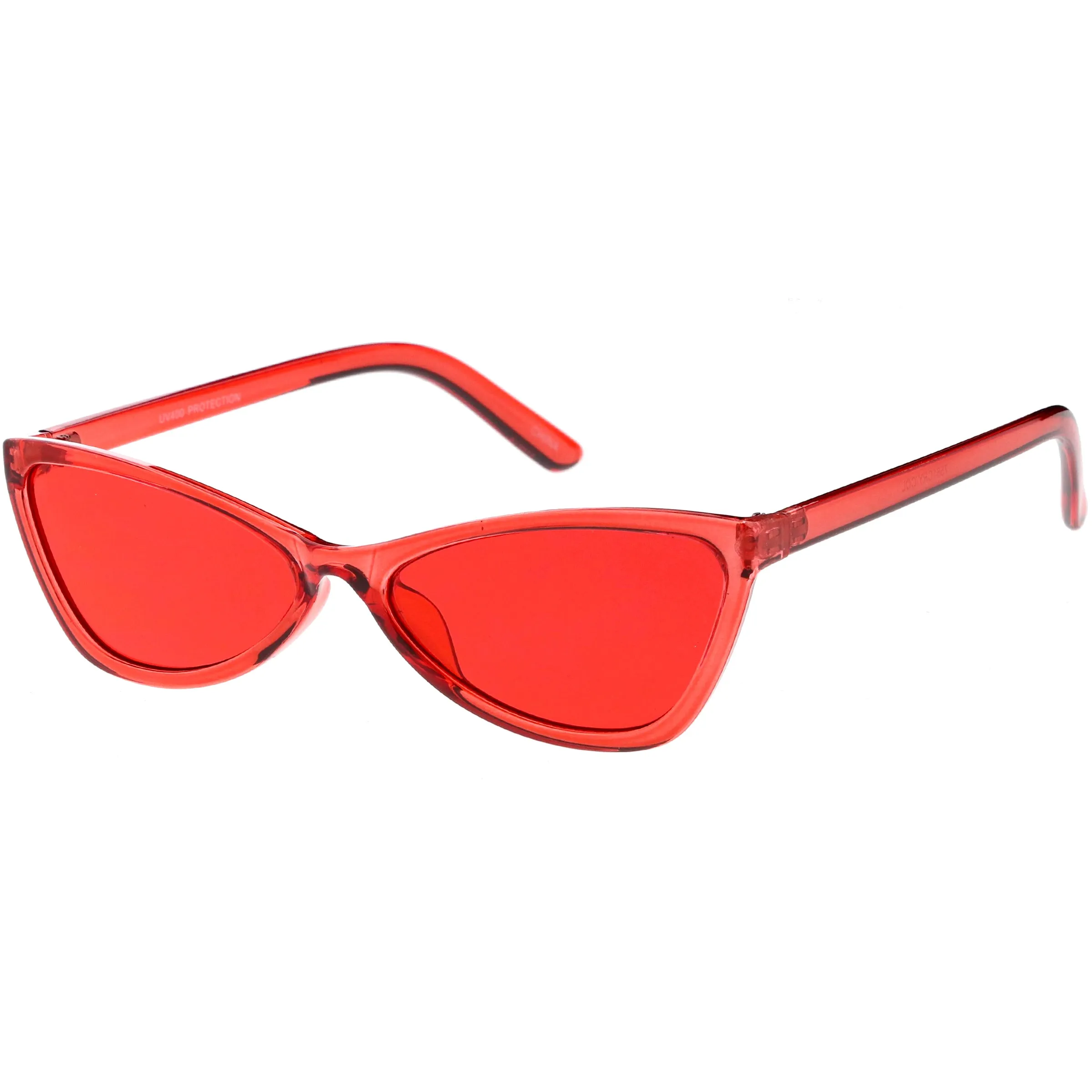 Retro Small Triangle Transparent Color Tone Lens Cat Eye Sunglasses C727 sold by ZeroUV product image thumbnail 2