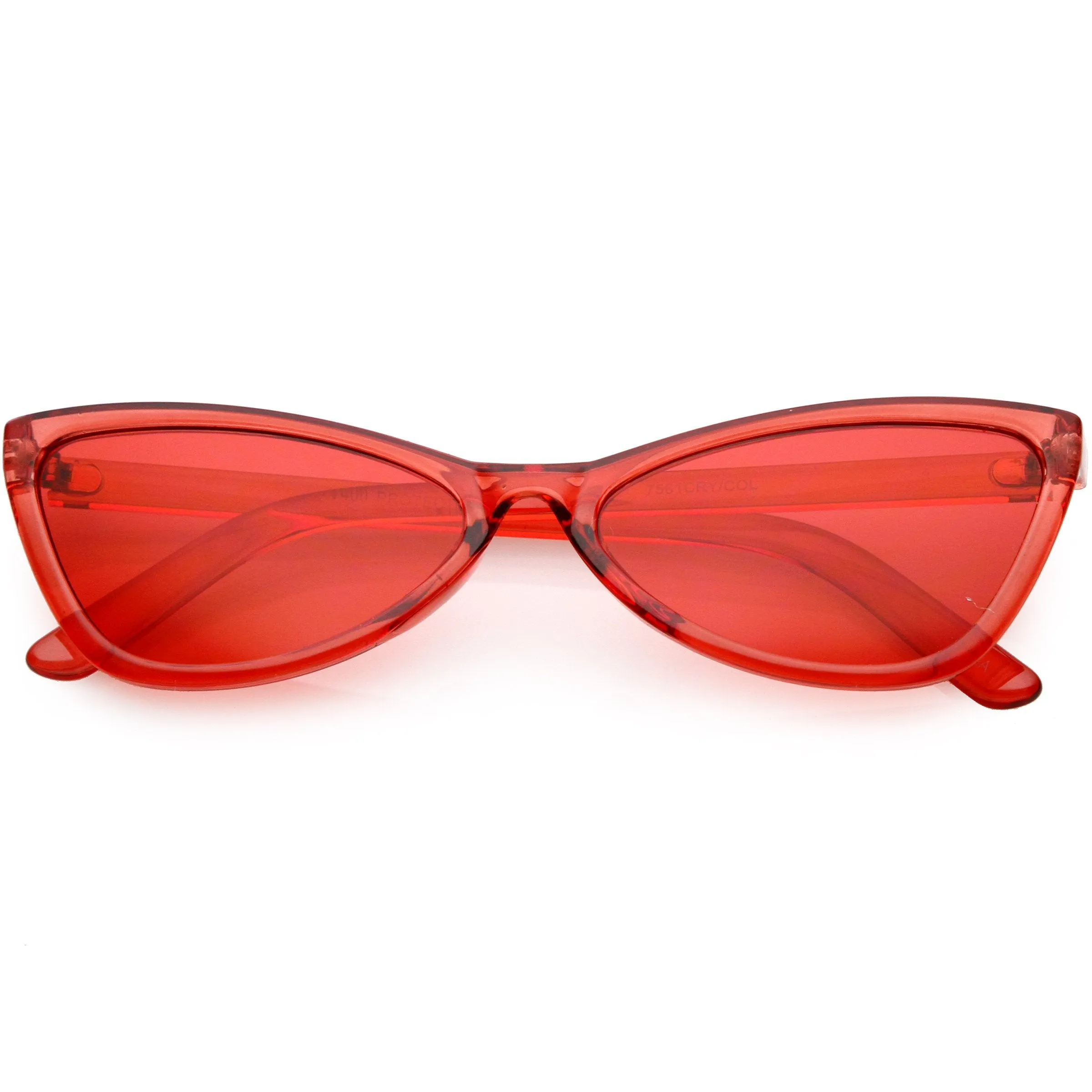 Retro Small Triangle Transparent Color Tone Lens Cat Eye Sunglasses C727 sold by ZeroUV