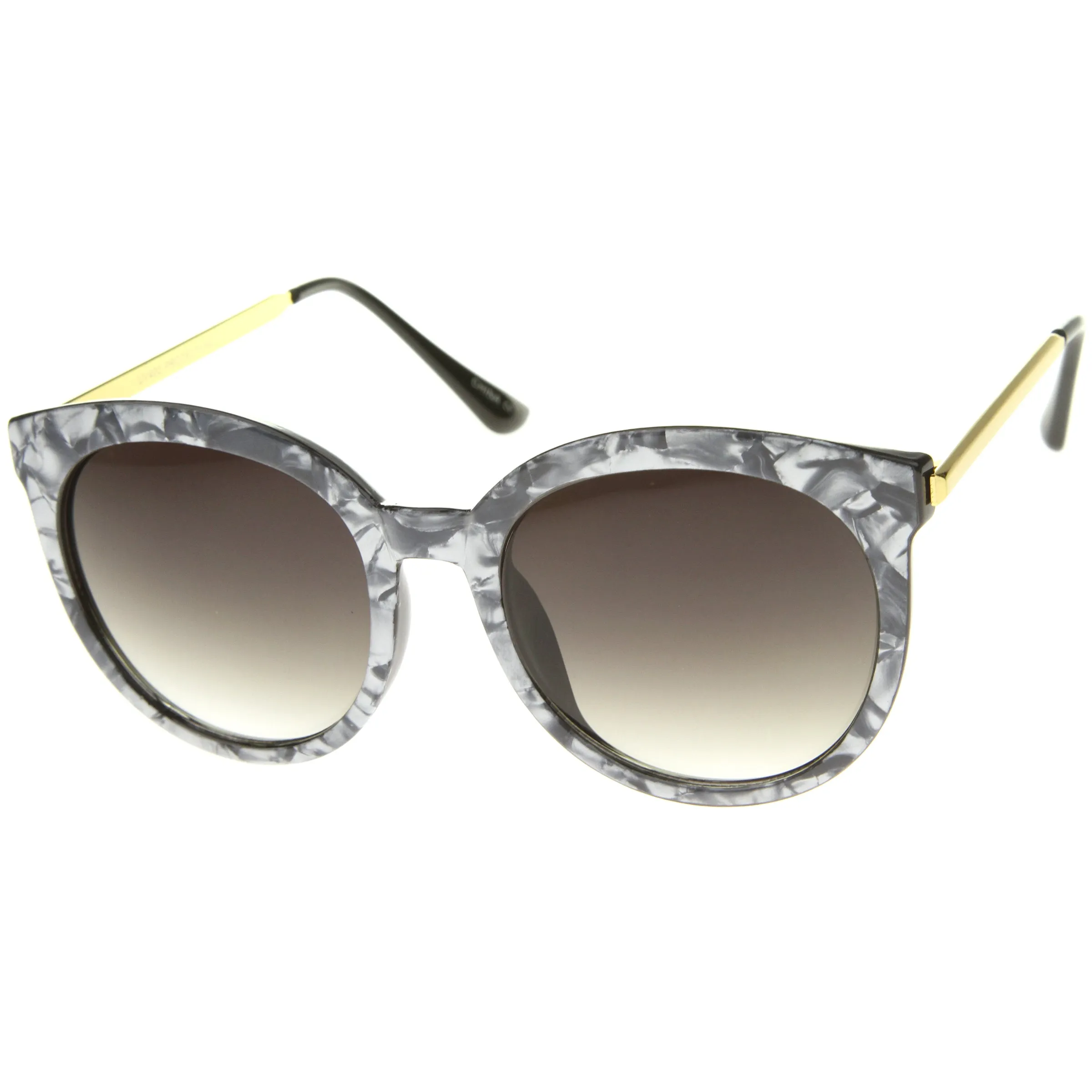 Women's Oversize Round Marble Cat Eye Sunglasses A241 sold by ZeroUV product image thumbnail 3