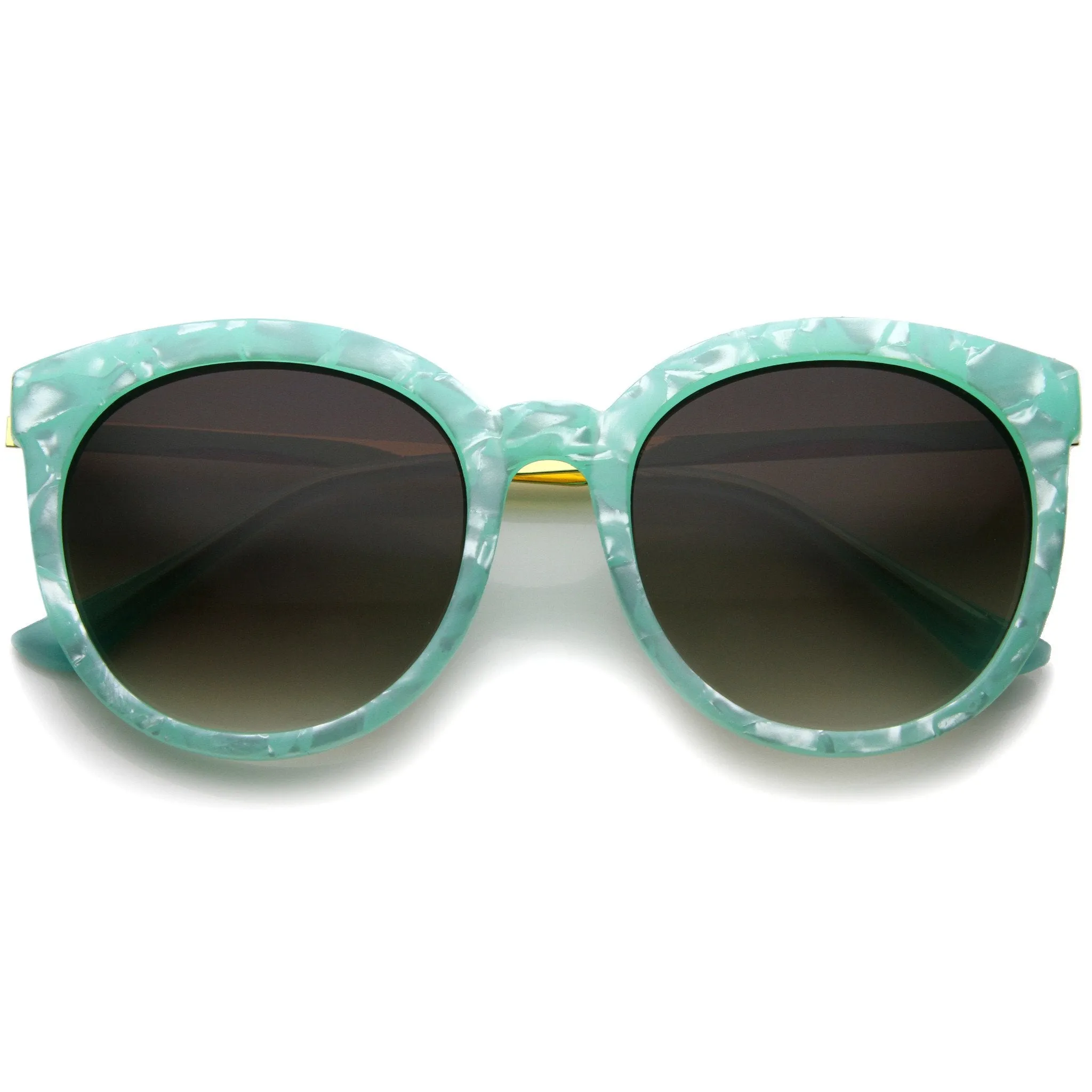 Women's Oversize Round Marble Cat Eye Sunglasses A241 sold by ZeroUV product image thumbnail 5