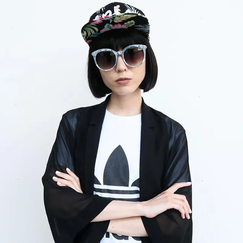 Women's Oversize Round Marble Cat Eye Sunglasses A241 sold by ZeroUV