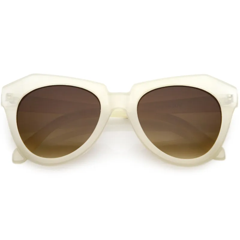 Women's Oversize Geometric Round Cat Eye Sunglasses C938 sold by ZeroUV