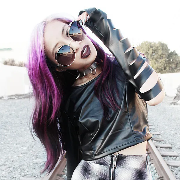 Oversize Eye Brow Designer Round Metal Sunglasses sold by ZeroUV