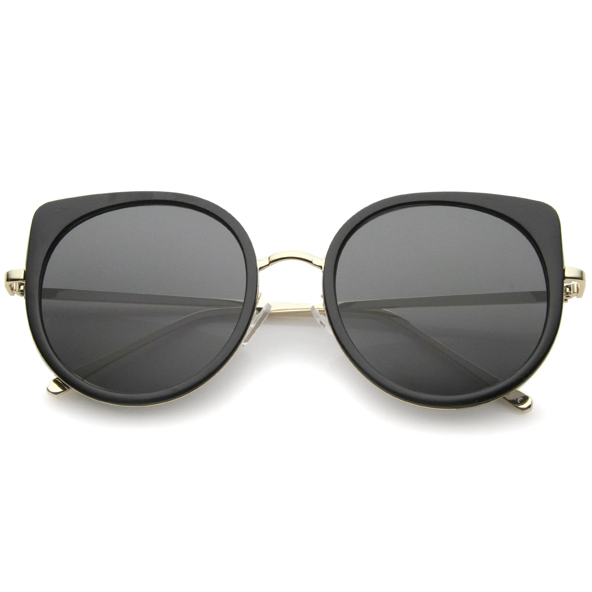 Women's Slim Round Cat Eye Flat Lens Sunglasses A814 sold by ZeroUV