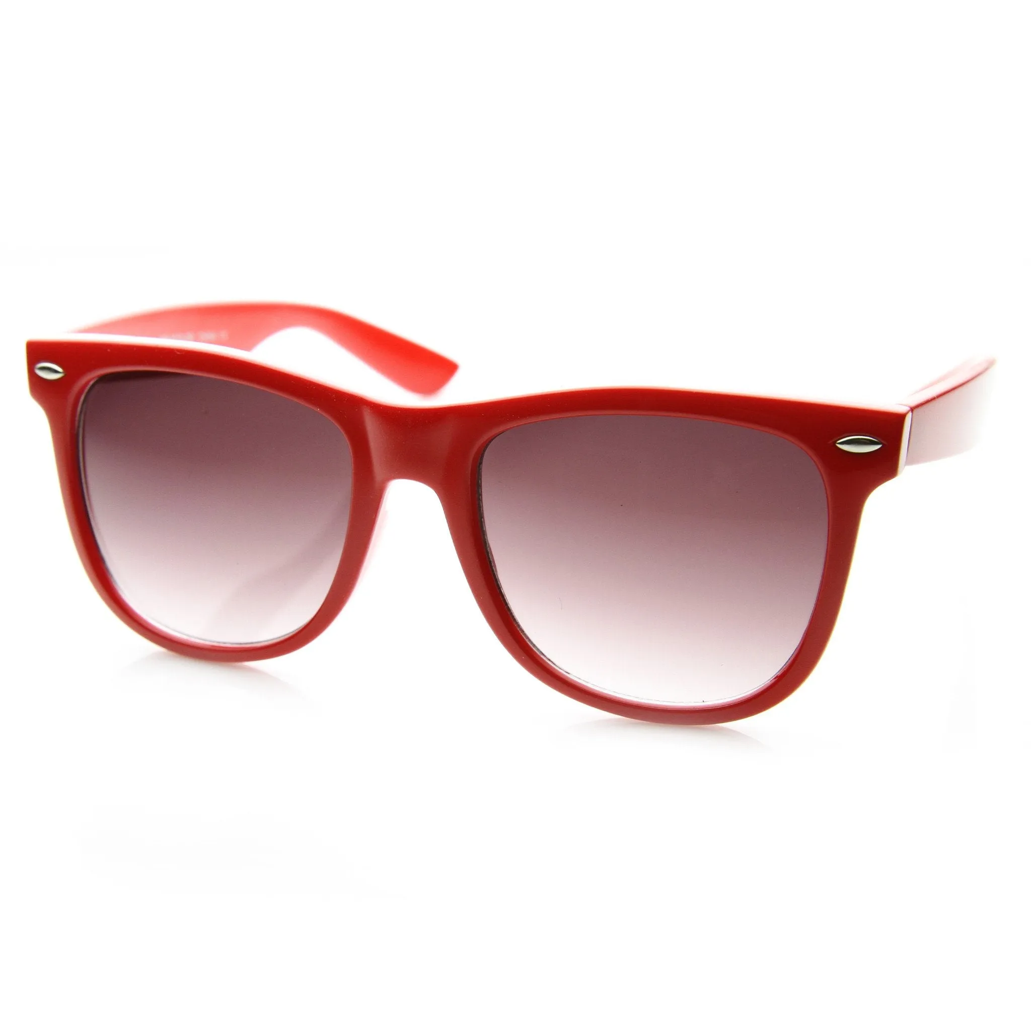 Trendy Large Retro Colorful Horned Rim Frame Sunglasses 8726 sold by ZeroUV
