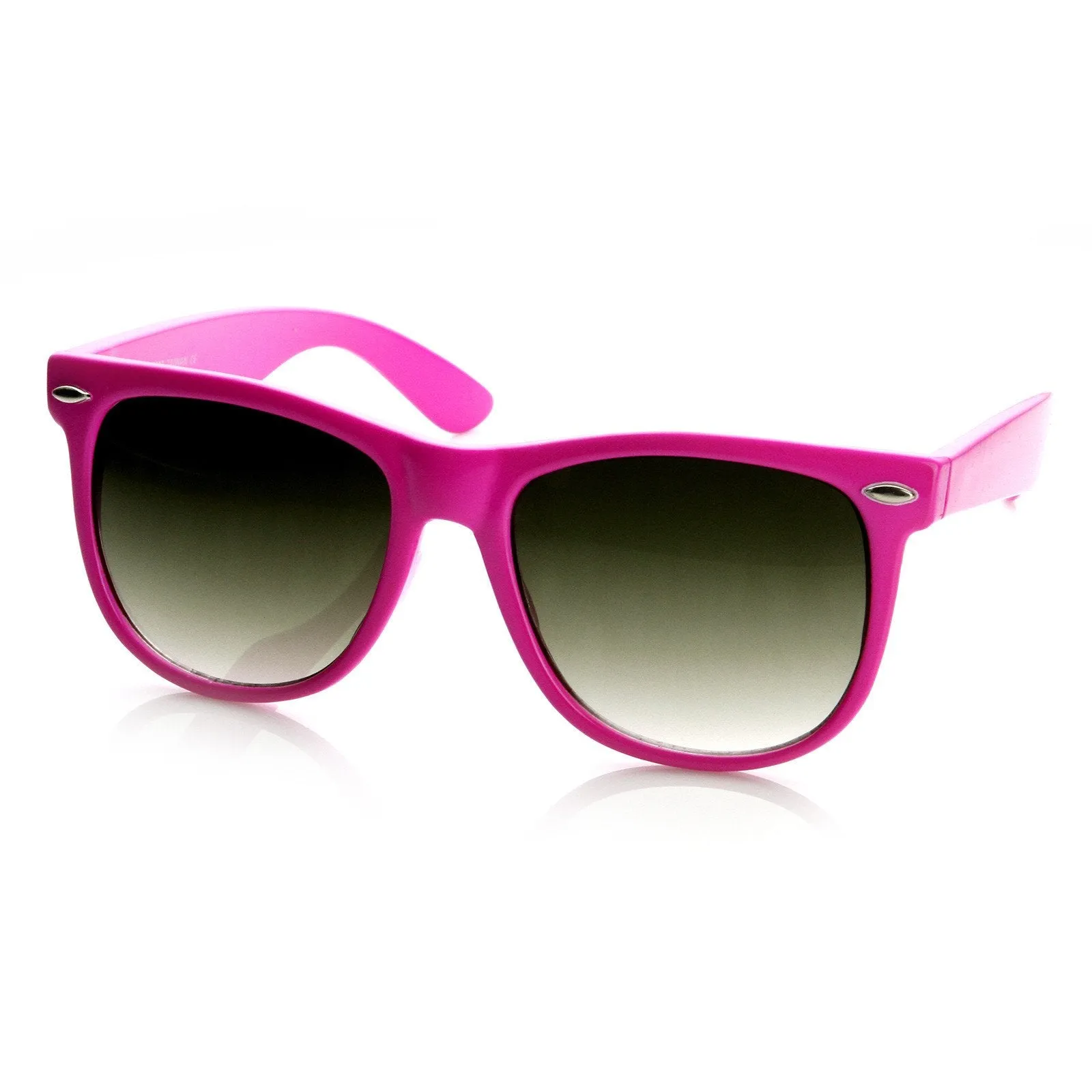 Trendy Large Retro Colorful Horned Rim Frame Sunglasses 8726 sold by ZeroUV product image thumbnail 5