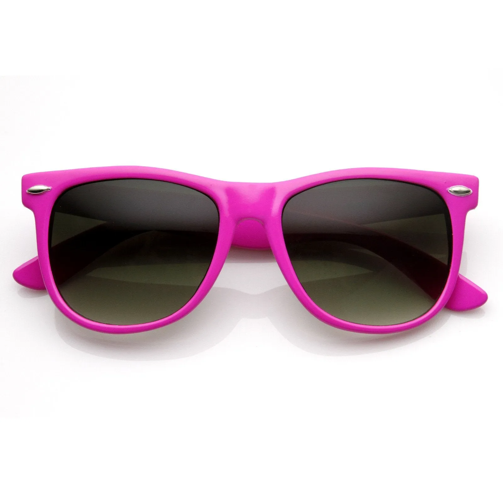 Trendy Large Retro Colorful Horned Rim Frame Sunglasses 8726 sold by ZeroUV product image thumbnail 3