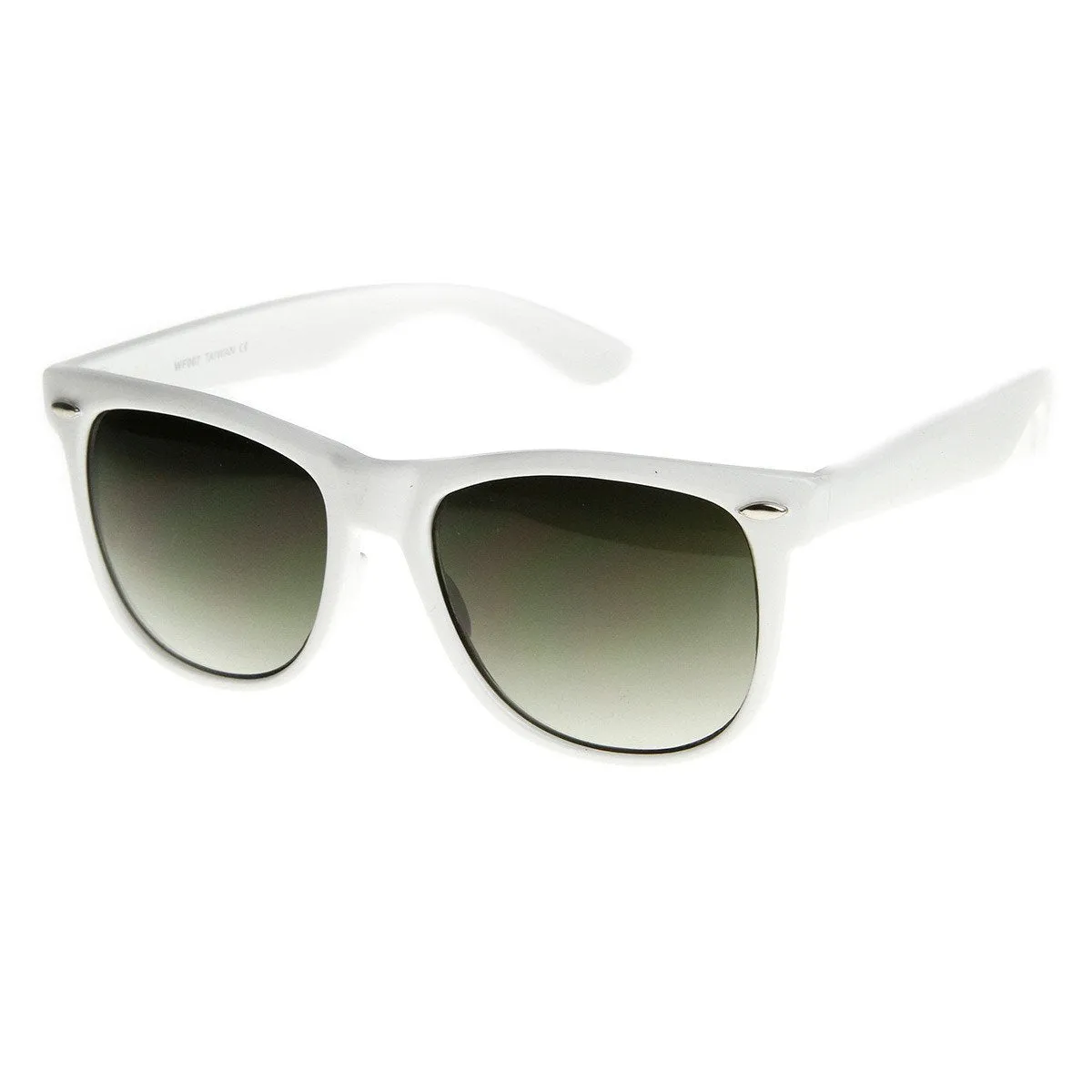 Trendy Large Retro Colorful Horned Rim Frame Sunglasses 8726 sold by ZeroUV product image thumbnail 2
