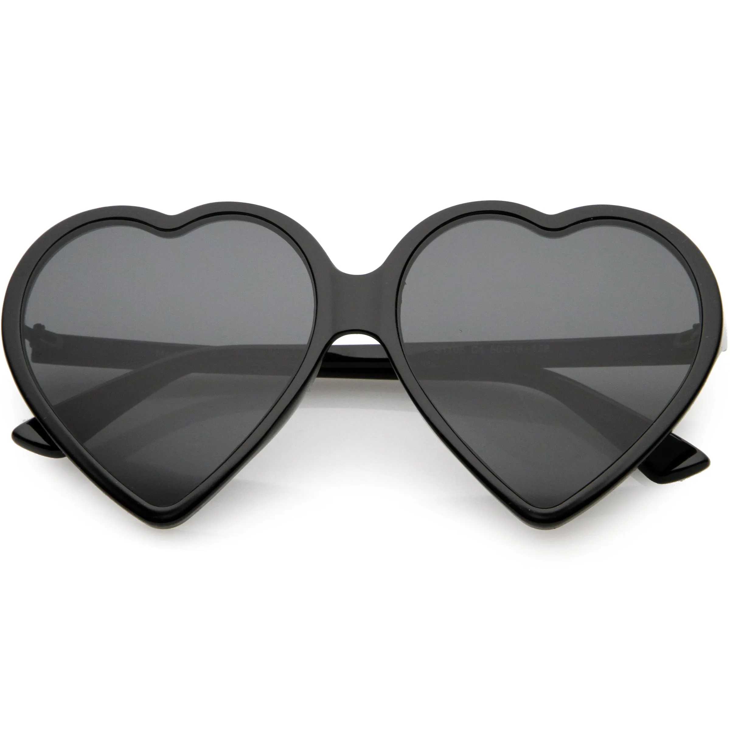 Women's Oversize Heart Shape Color Tone Sunglasses C931 sold by ZeroUV product image thumbnail 5