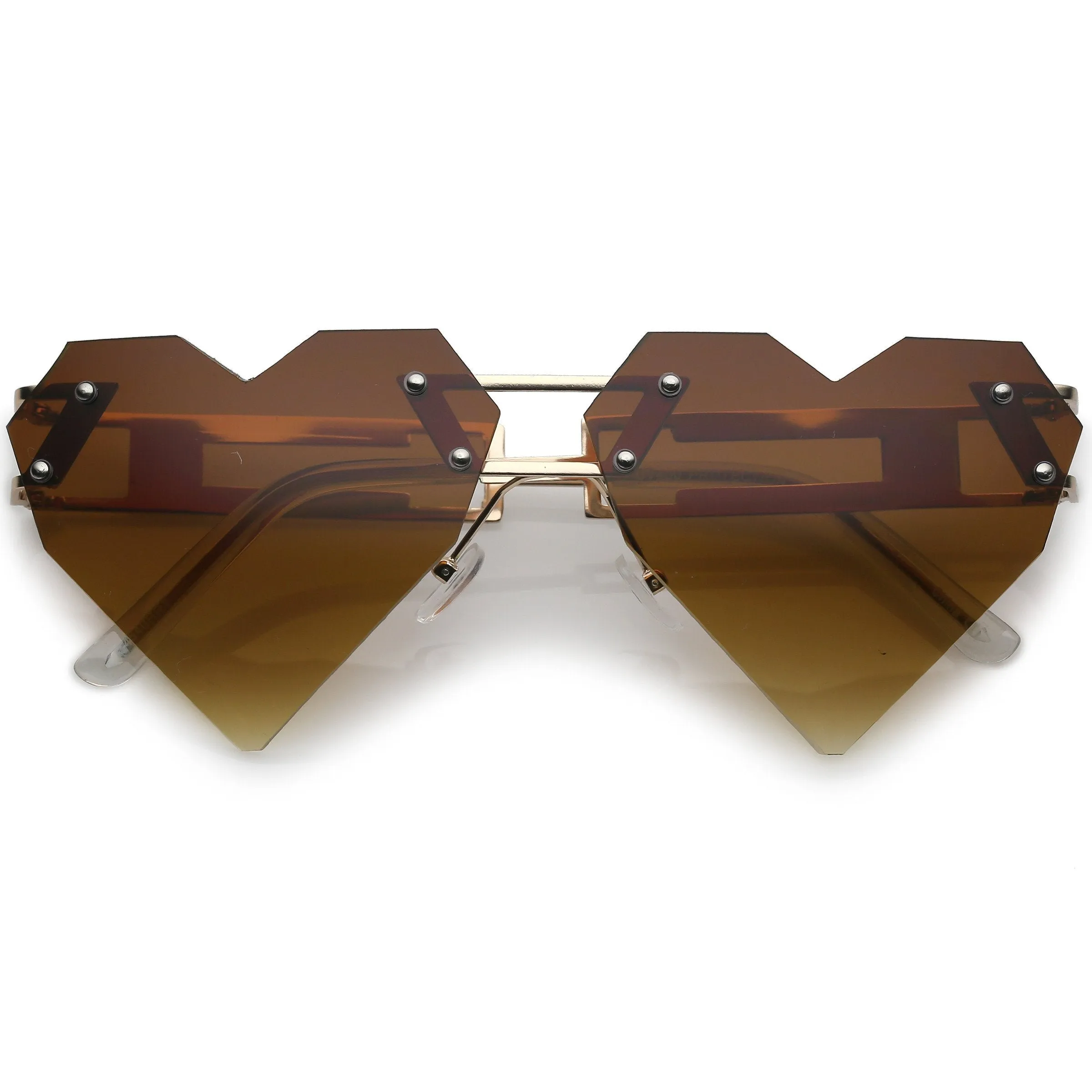 Novelty Laser Cut 8 Bit Heart Shape Sunglasses C439 sold by ZeroUV