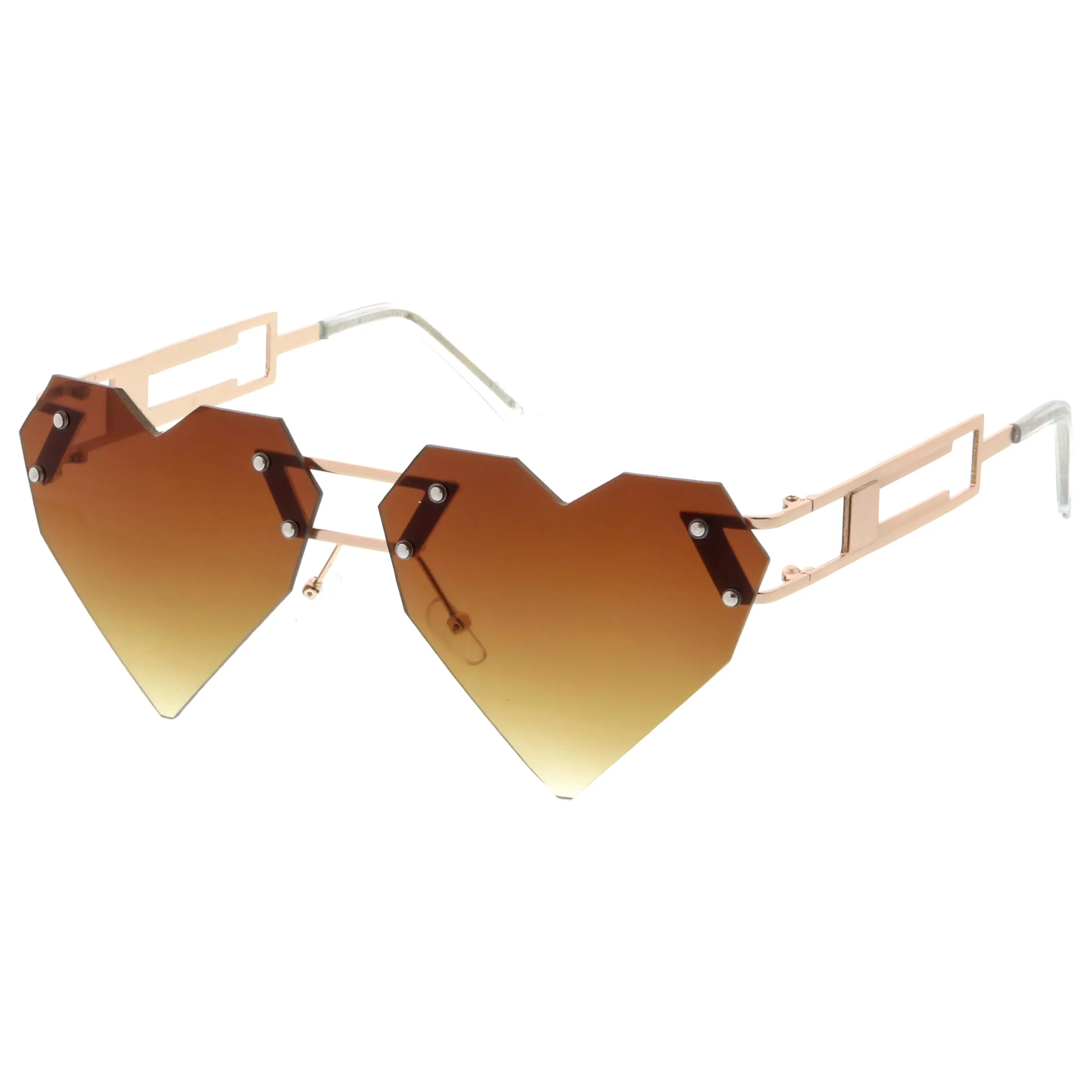Novelty Laser Cut 8 Bit Heart Shape Sunglasses C439 sold by ZeroUV product image thumbnail 2