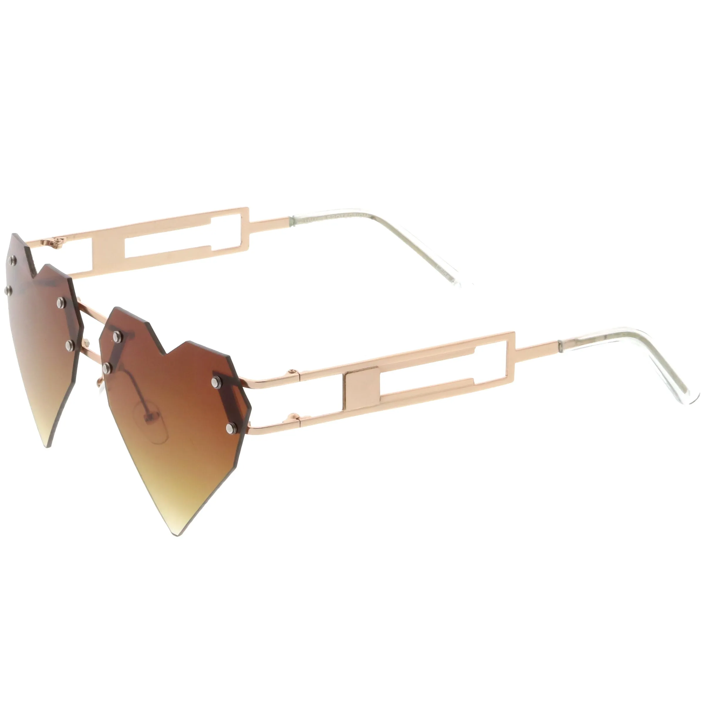 Novelty Laser Cut 8 Bit Heart Shape Sunglasses C439 sold by ZeroUV product image thumbnail 3