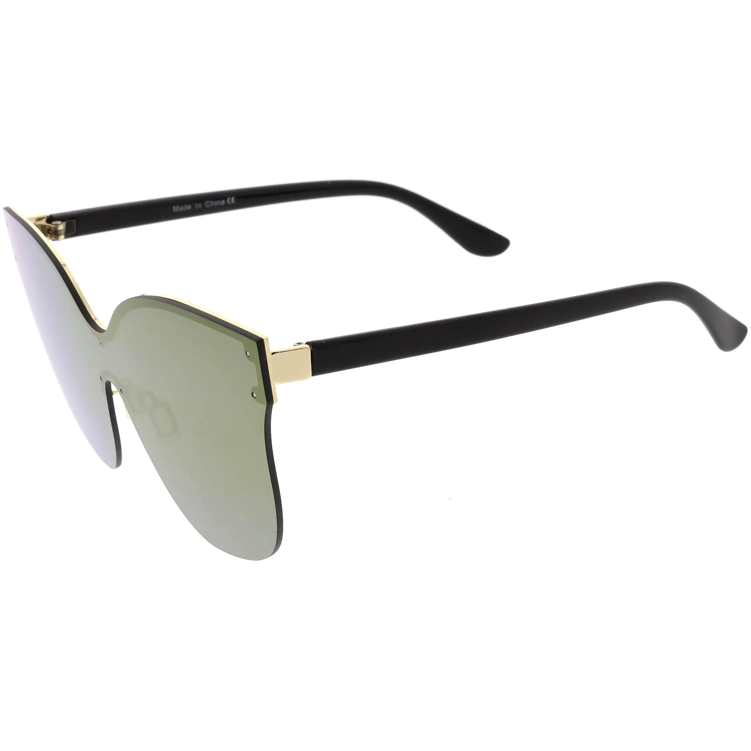 Oversize Modern Women's Shield Mono Lens Cat Eye Sunglasses C967 sold by ZeroUV product image thumbnail 5