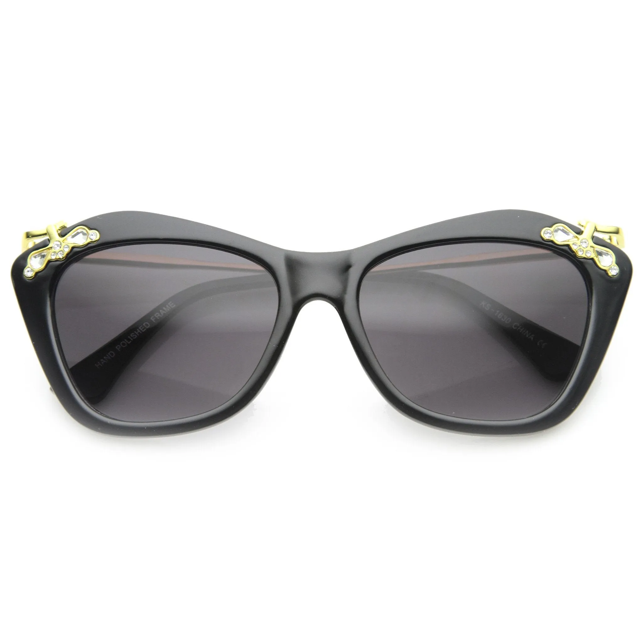 Women's Elegant Designer Cat Eye Jeweled Sunglasses 9759 sold by ZeroUV
