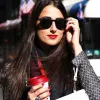 Dapper Vintage Inspired P3 Keyhole Round Horned Rim Sunglasses 8992 sold by ZeroUV