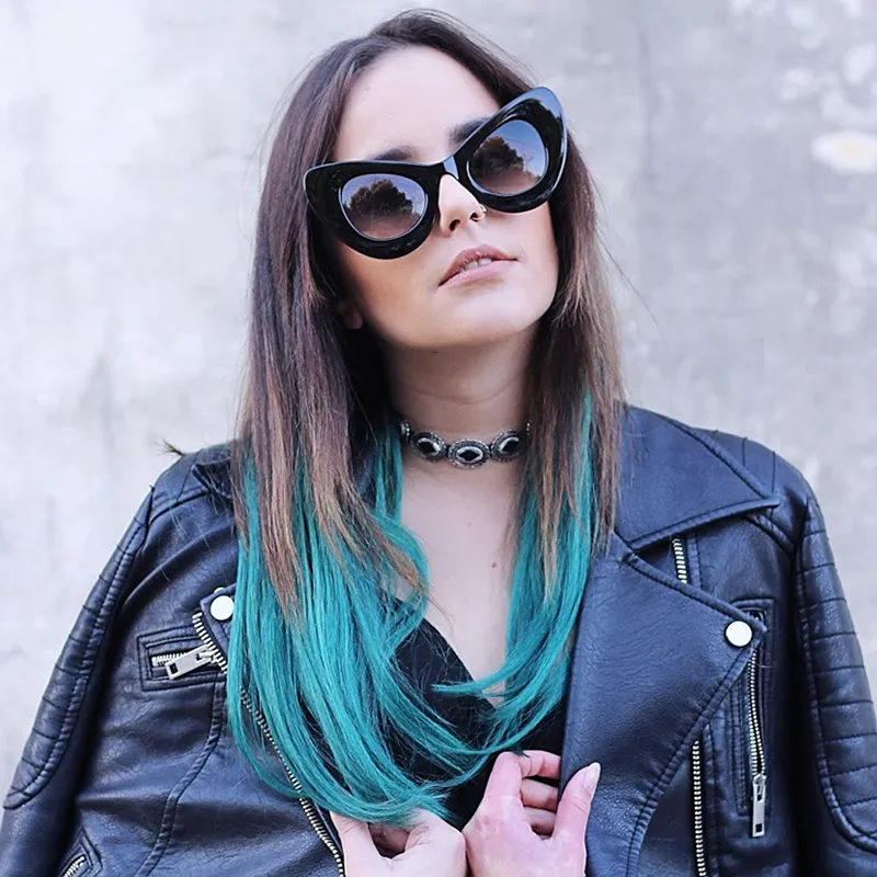 Women's Retro Bold Chunky Cat Eye Sunglasses A098 sold by ZeroUV product image thumbnail 4