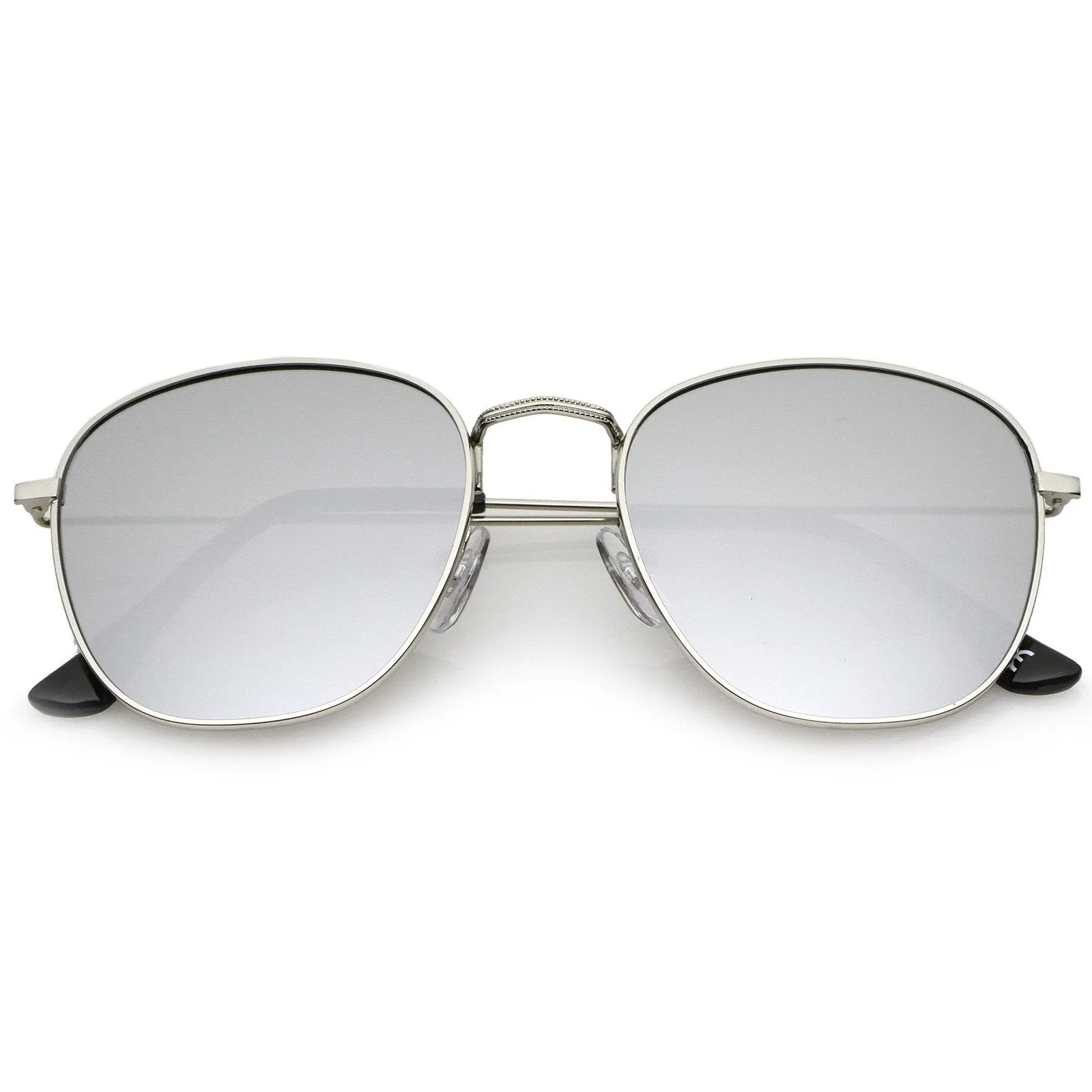 Modern Slim Mirrored Flat Lens Square Sunglasses A765 sold by ZeroUV product image thumbnail 5