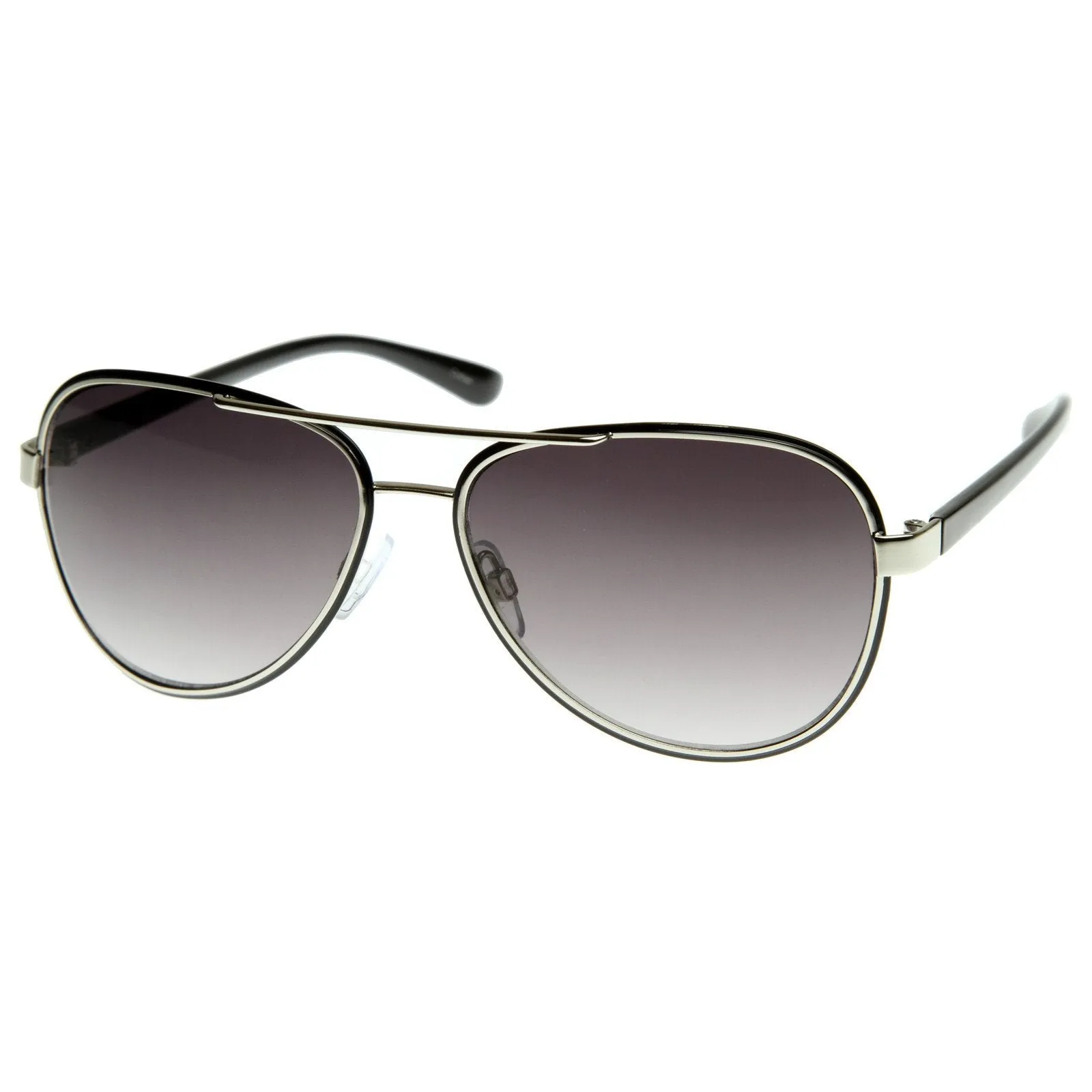 Premium Optical Quality Nouveau Metal Laser Crafted Aviator Sunglasses 8365 sold by ZeroUV product image thumbnail 4