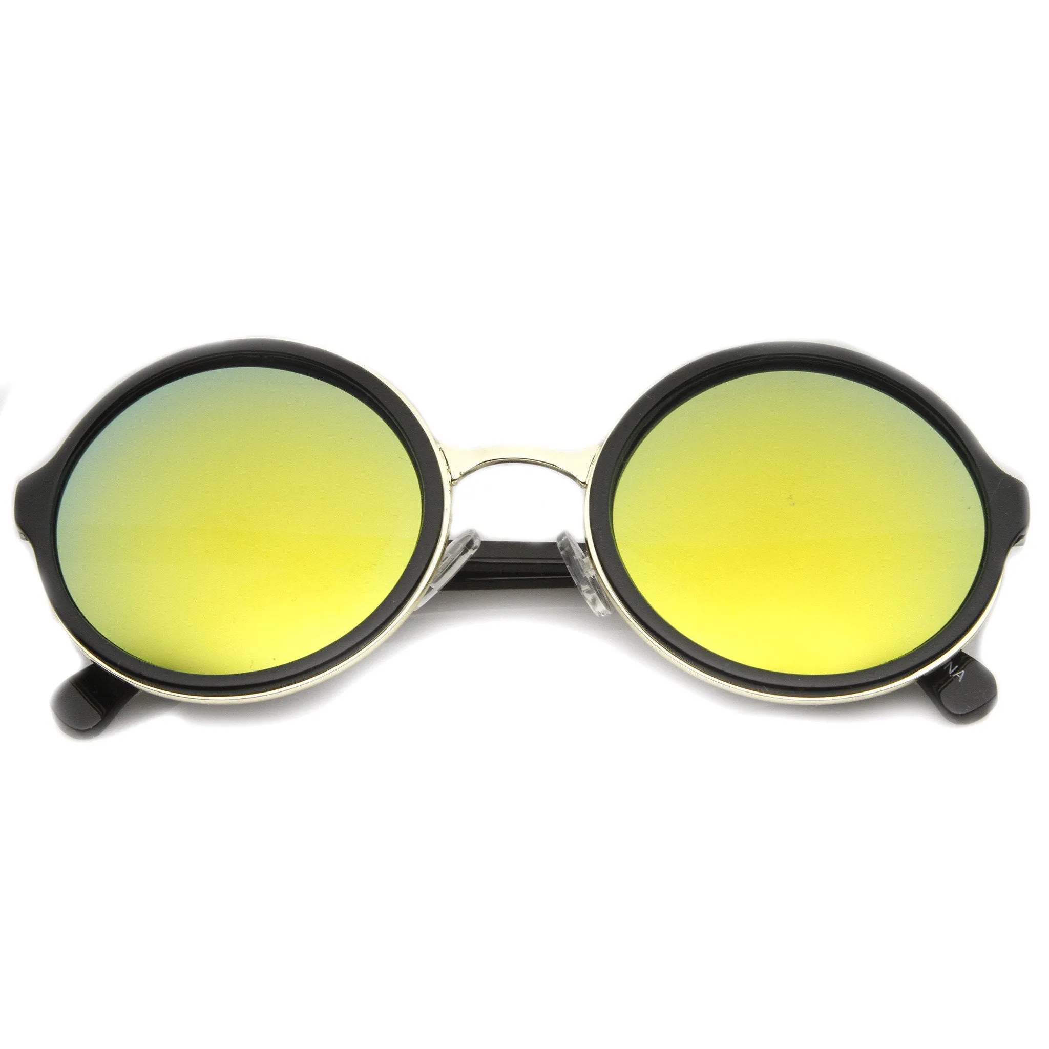 Retro Round Circle Flash Mirror Lens Sunglasses 8929 sold by ZeroUV