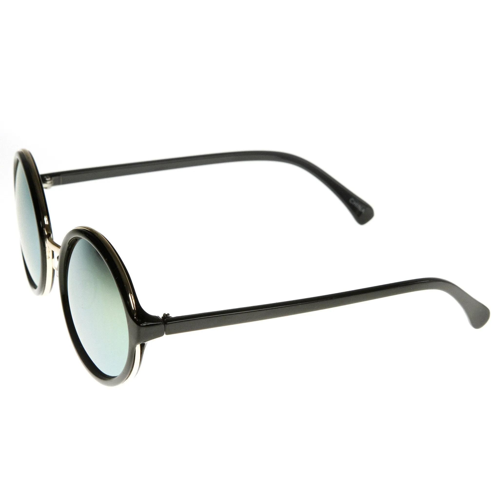Retro Round Circle Flash Mirror Lens Sunglasses 8929 sold by ZeroUV product image thumbnail 3