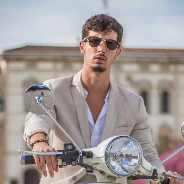 Vintage Half Frame Classic Optical RX Sunglasses sold by ZeroUV product image thumbnail 4