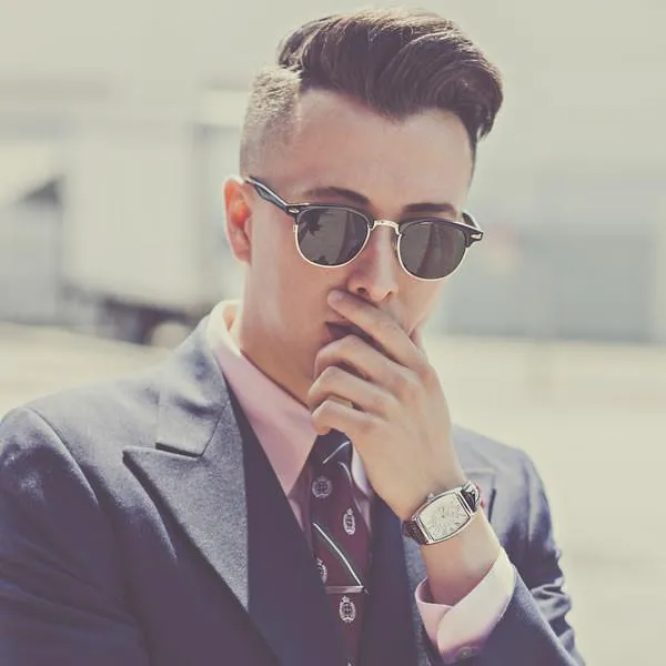 Vintage Half Frame Classic Optical RX Sunglasses sold by ZeroUV product image thumbnail 2