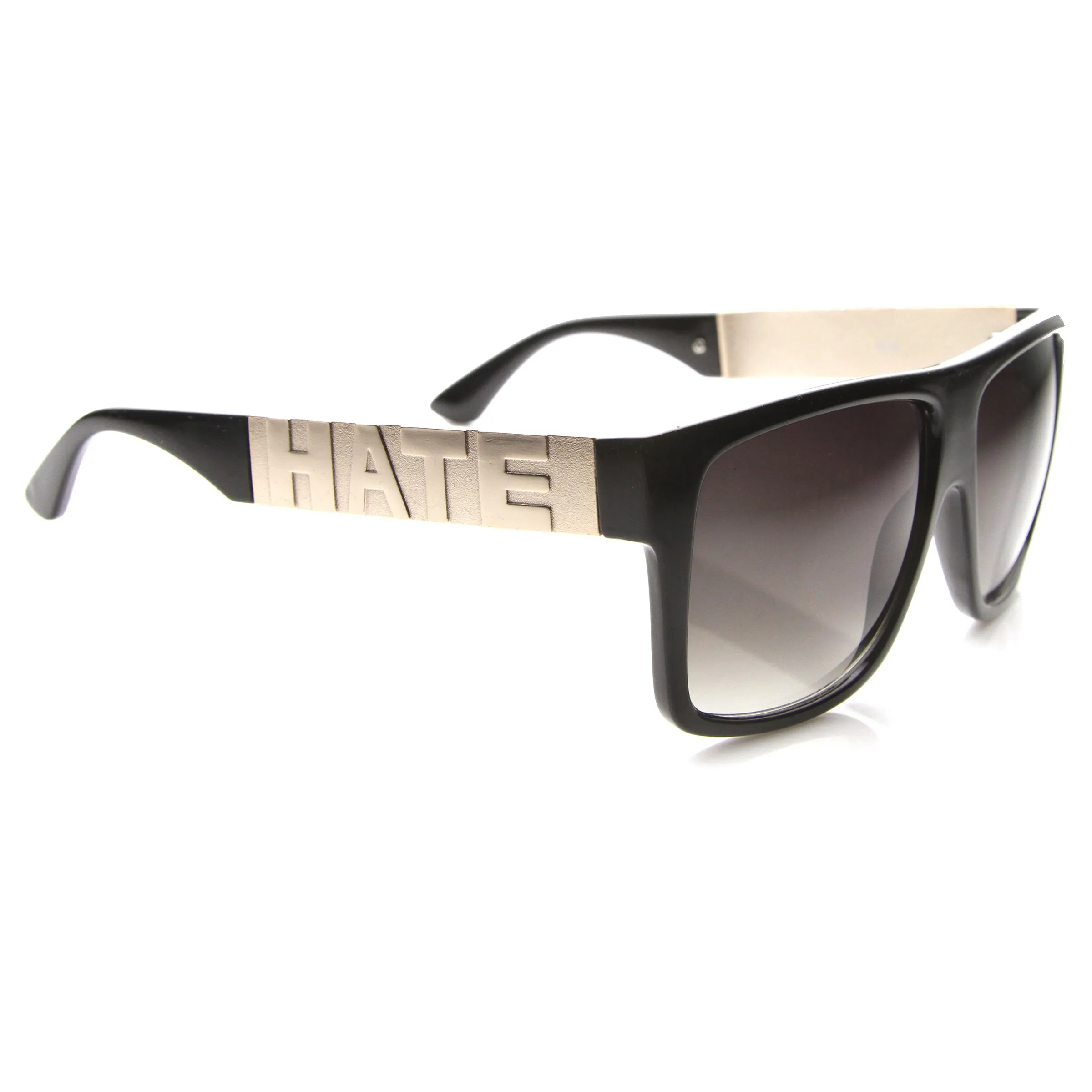 Love Hate Arm Detail Gradient Lens Square Sunglasses 9850 sold by ZeroUV product image thumbnail 4