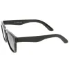 Classic Thick Arms Flat Lens Square Horn Rimmed Sunglasses C286 sold by ZeroUV