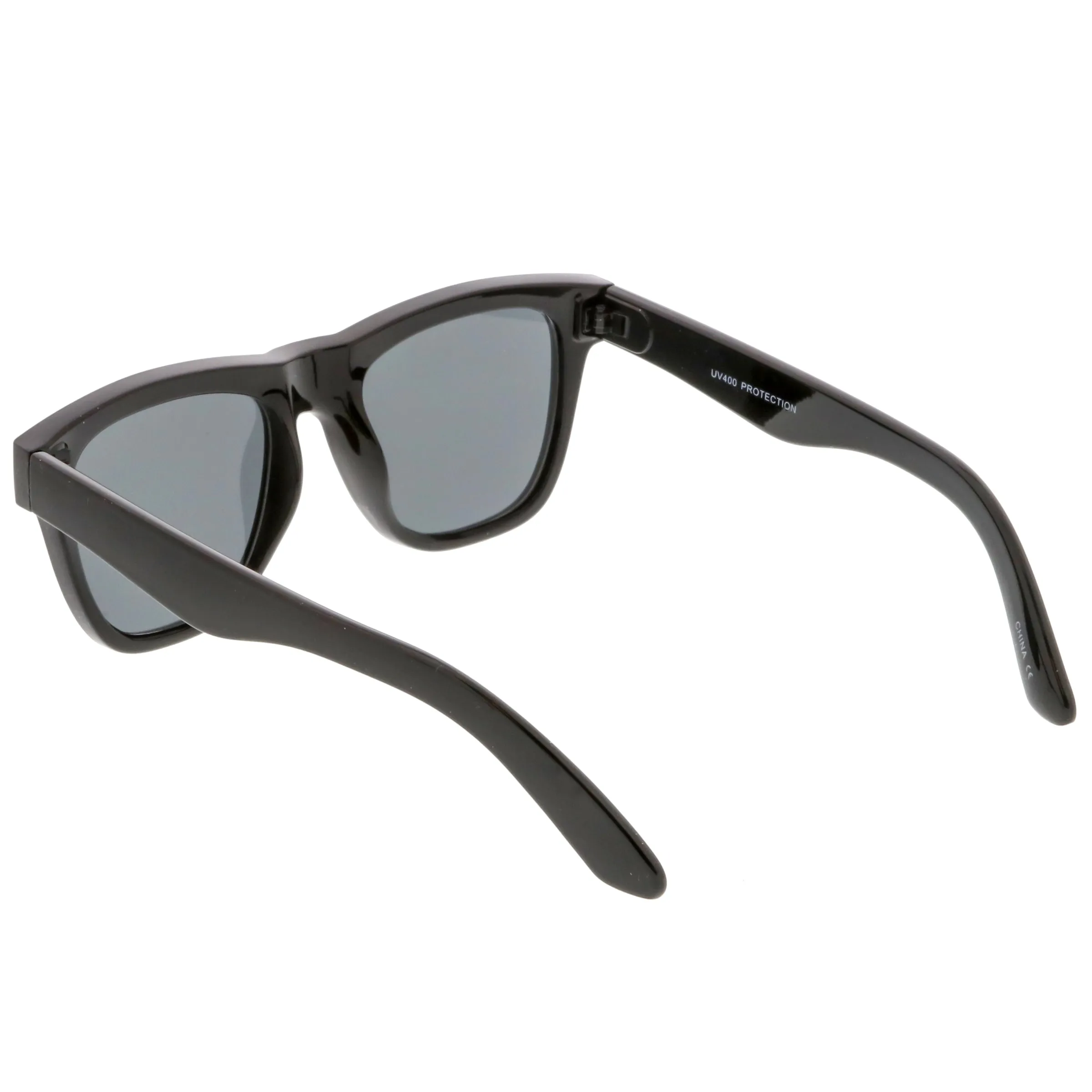 Classic Thick Arms Flat Lens Square Horn Rimmed Sunglasses C286 sold by ZeroUV product image thumbnail 4
