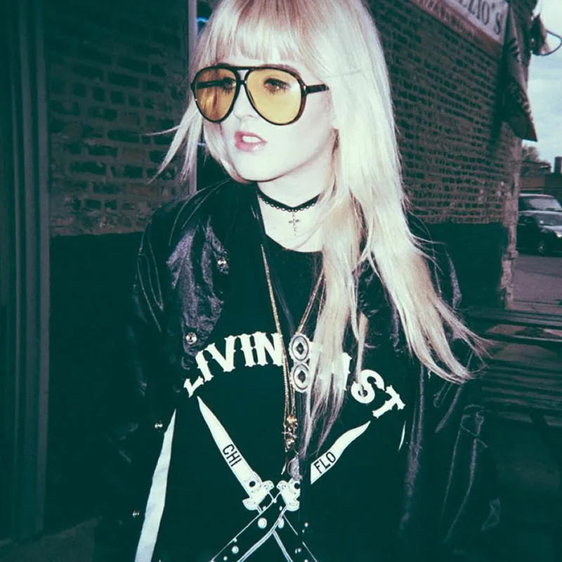 Retro 1980's Fashion Plastic Aviator Yellow Driving Lens Sunglasses sold by ZeroUV product image thumbnail 3