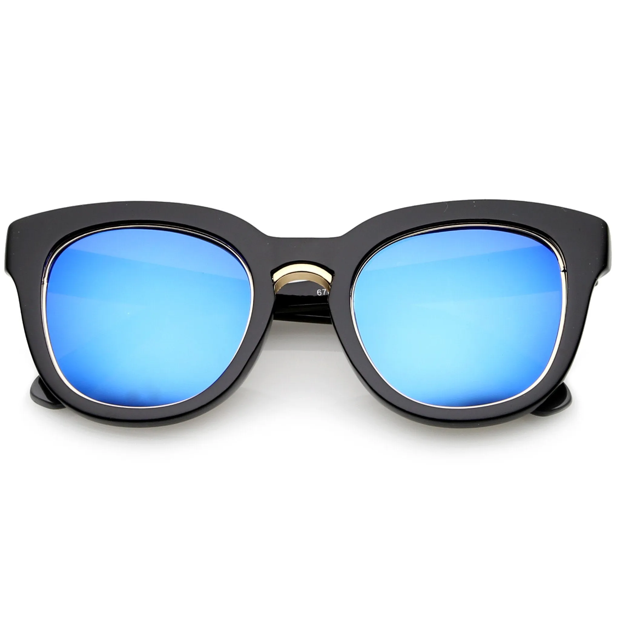 Women's Trimmed Lens Horned Rim Sunglasses A782 sold by ZeroUV product image thumbnail 5