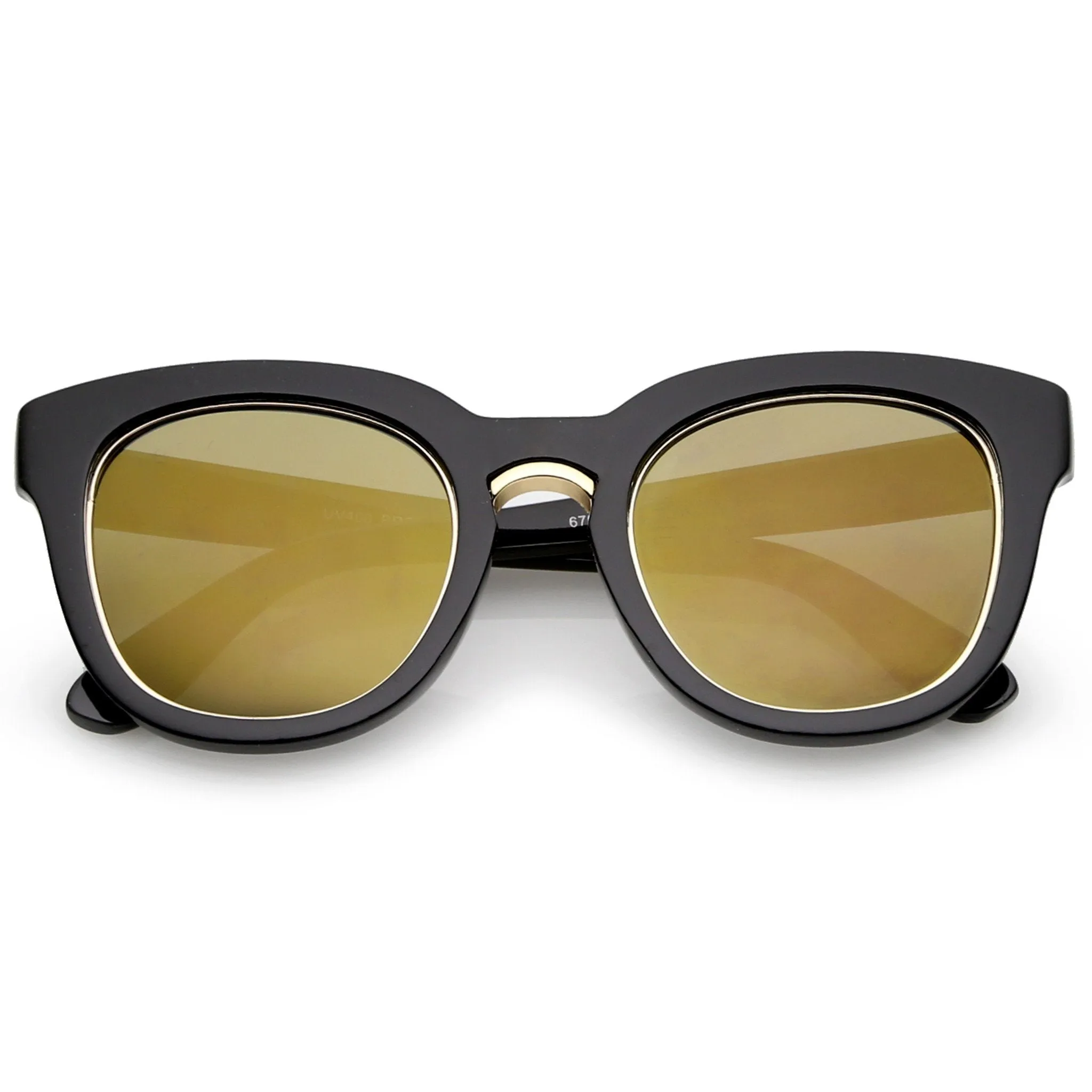 Women's Trimmed Lens Horned Rim Sunglasses A782 sold by ZeroUV