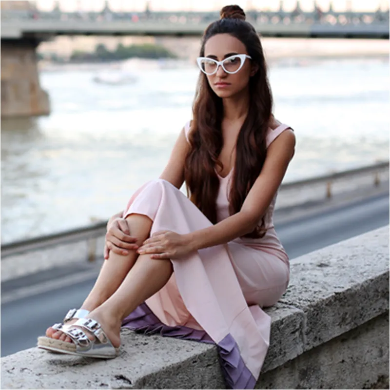 1950's Vintage Mod Fashion Cat Eye Clear Lens Glasses 8435 sold by ZeroUV product image thumbnail 4