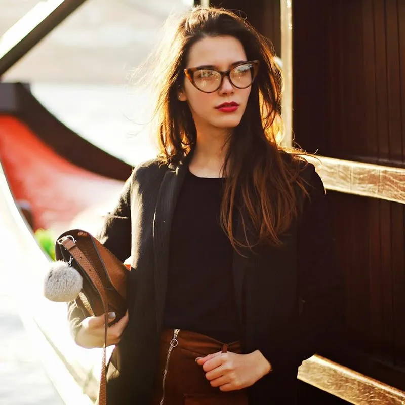 1950's Vintage Mod Fashion Cat Eye Clear Lens Glasses 8435 sold by ZeroUV product image thumbnail 2