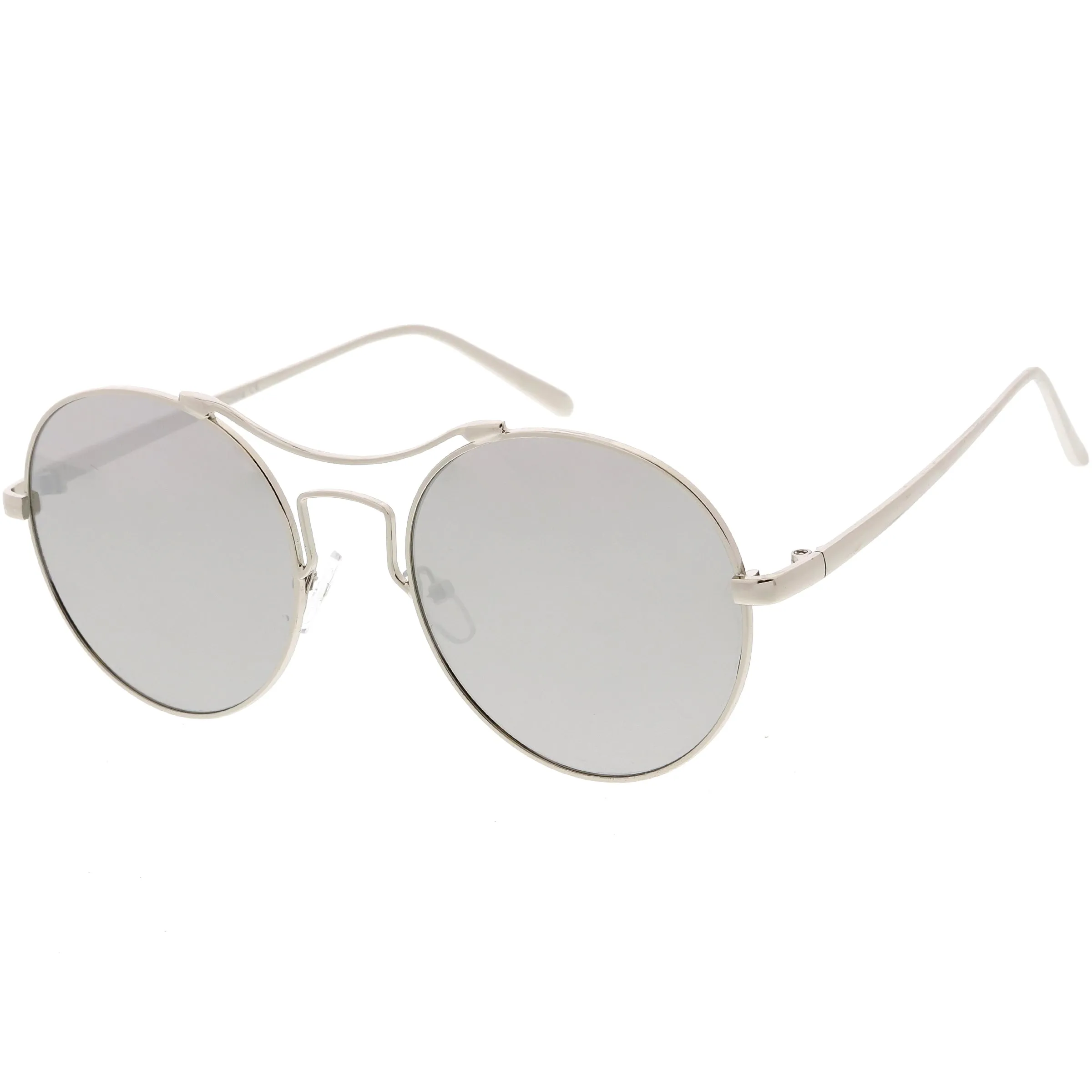 Vintage Inspired Round Spectacle Steampunk Metal Sunglasses C873 sold by ZeroUV product image thumbnail 4
