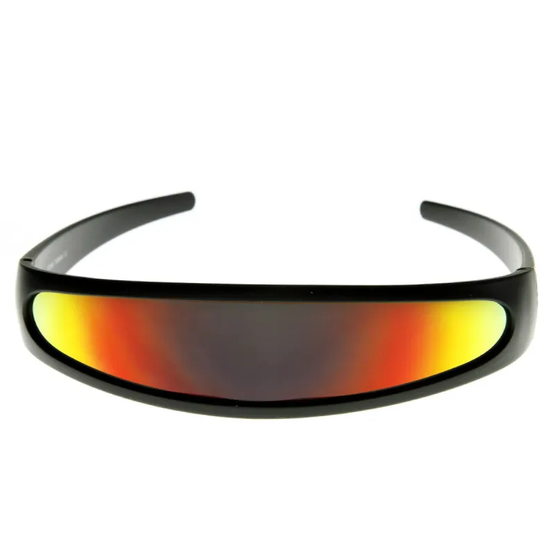 Retro Futuristic 1980's Disco Wrap Around Space Sunglasses 8964 sold by ZeroUV