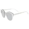 Women's Oversize Half Frame Mirrored Lens Cat Eye Sunglasses A443 sold by ZeroUV