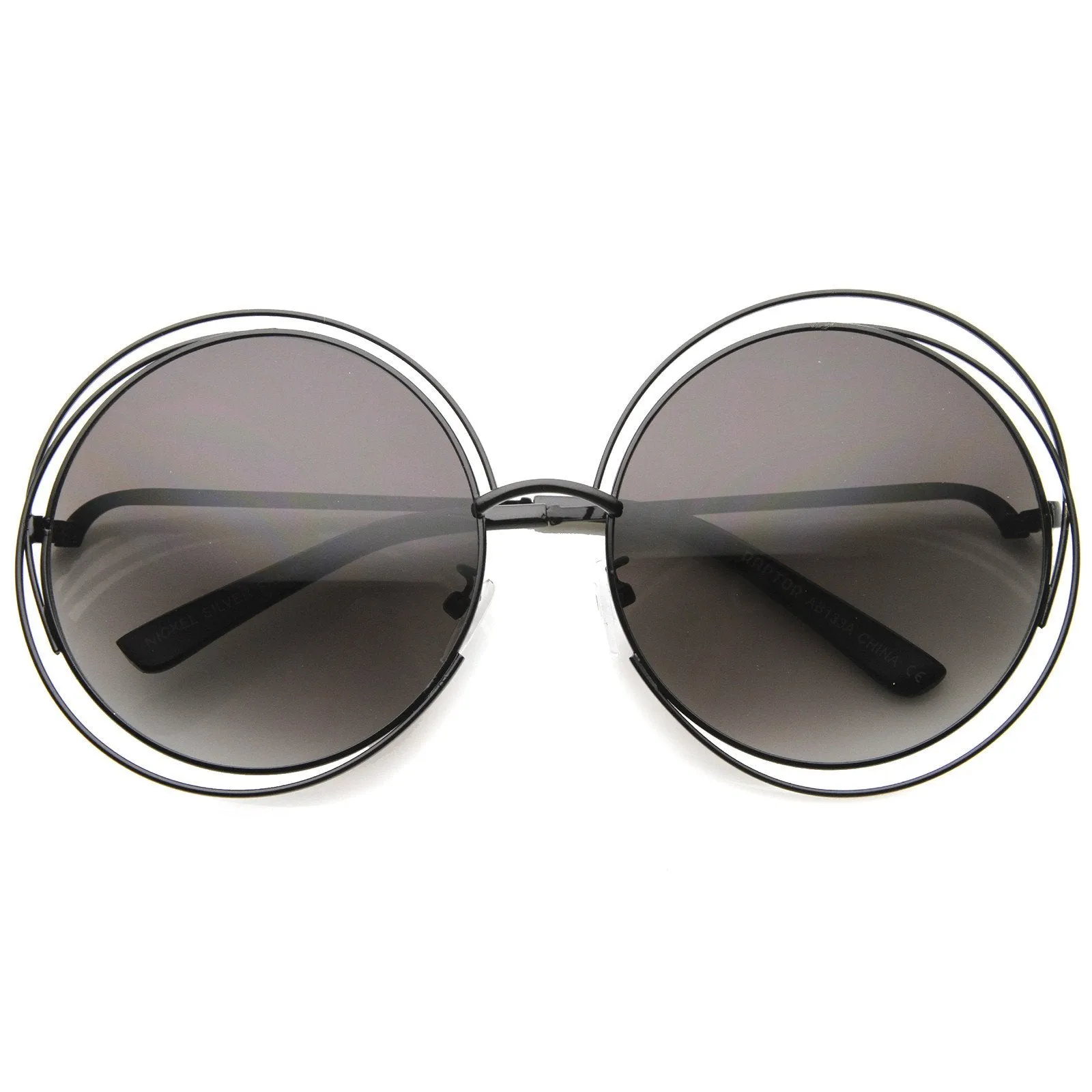 Indie Retro Dual Metal Round Mirrored Lens Sunglasses 9621 sold by ZeroUV product image thumbnail 5