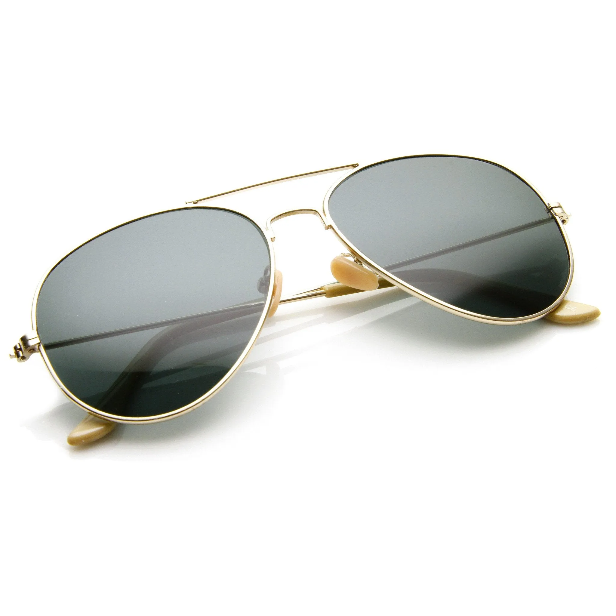 Standard Classic Tear Drop Military Metal Aviator Sunglasses 56mm 8841 sold by ZeroUV product image thumbnail 4