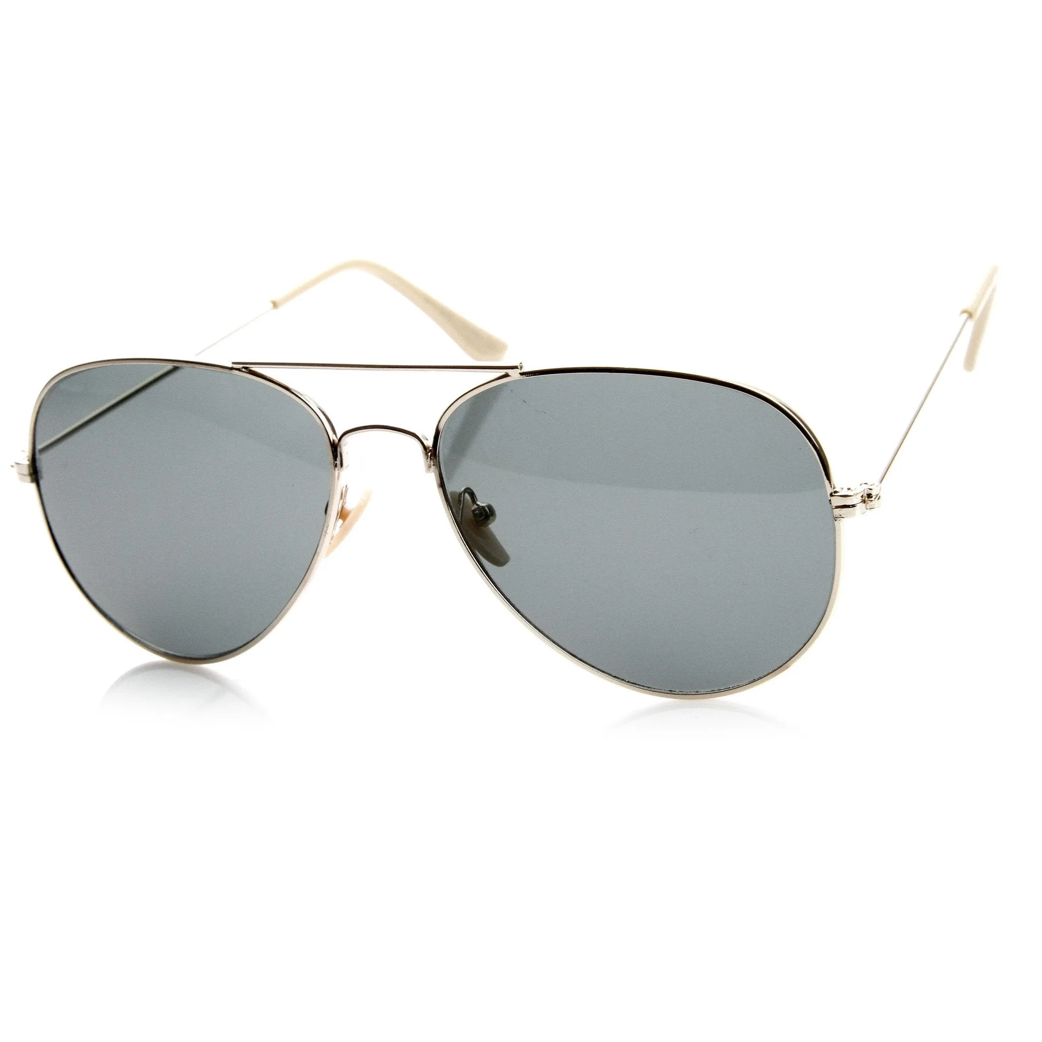 Standard Classic Tear Drop Military Metal Aviator Sunglasses 56mm 8841 sold by ZeroUV product image thumbnail 2