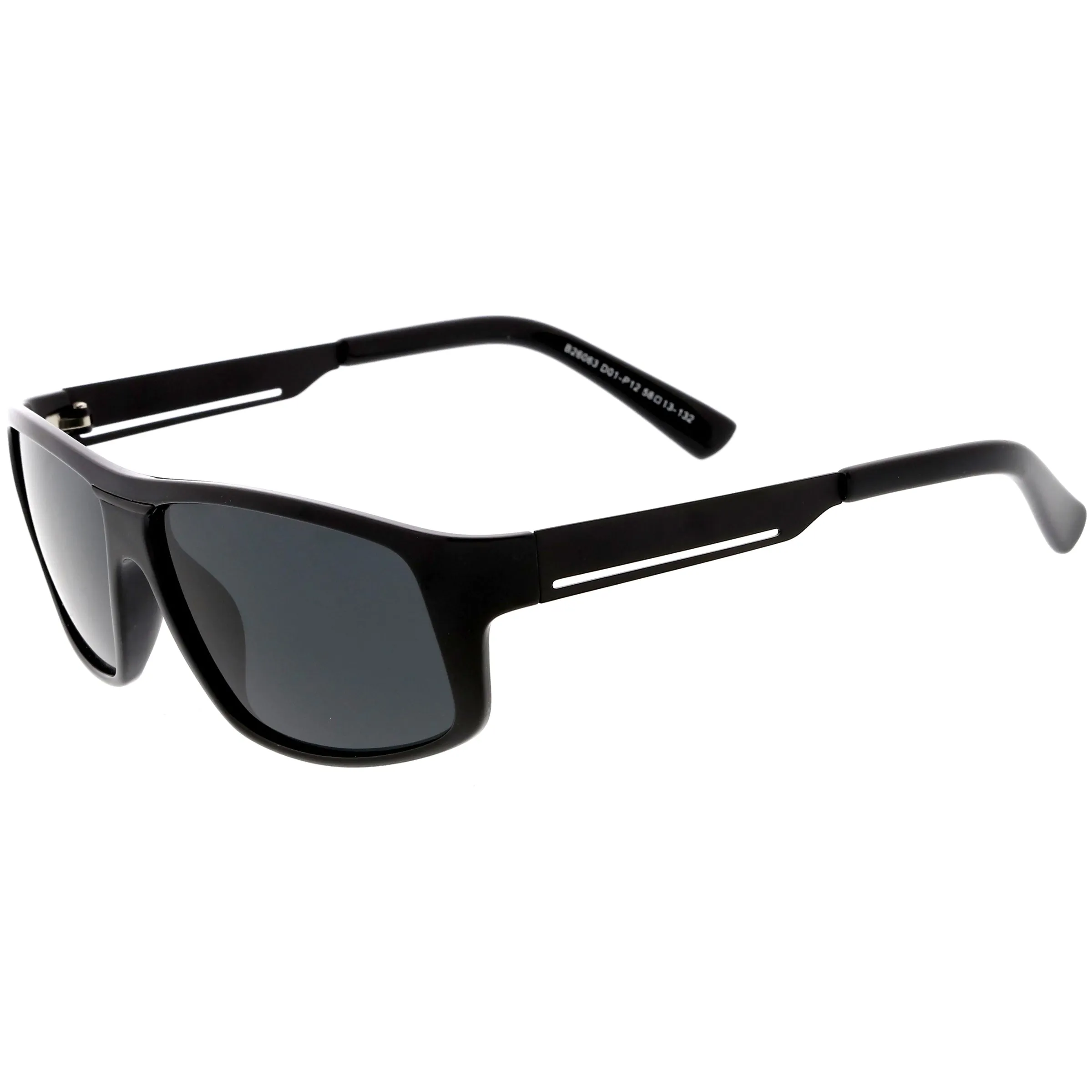 Lifestyle Flat Metal Arms Polarized Lens Rectangle Sunglasses C892 sold by ZeroUV product image thumbnail 3