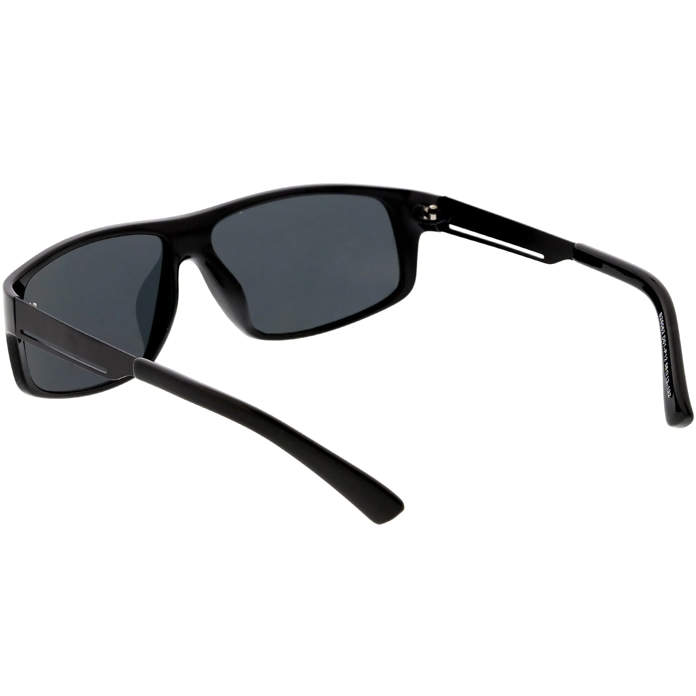 Lifestyle Flat Metal Arms Polarized Lens Rectangle Sunglasses C892 sold by ZeroUV product image thumbnail 4