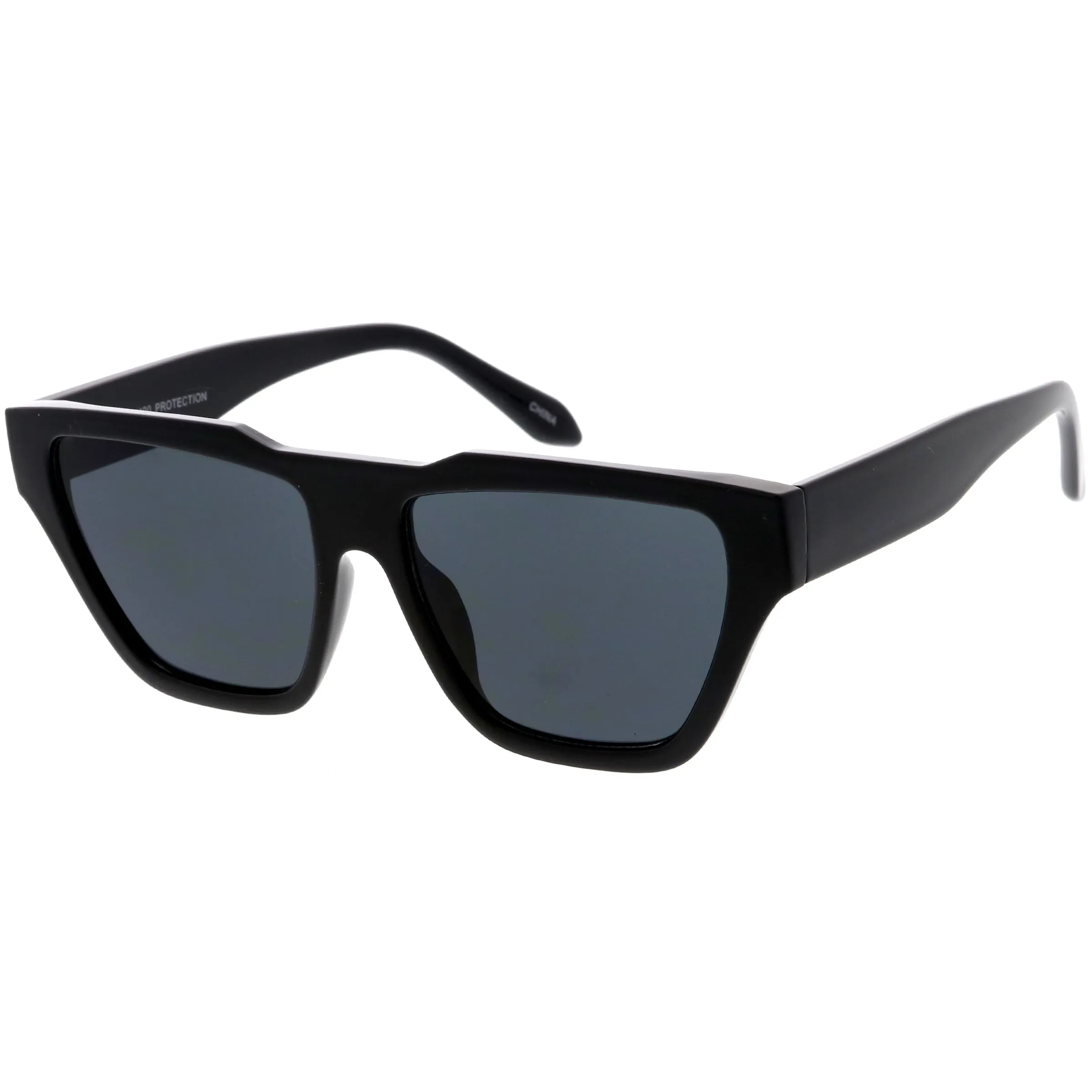 Retro Modern Horned Rim Flat Top Square Aviator Sunglasses C920 sold by ZeroUV product image thumbnail 3