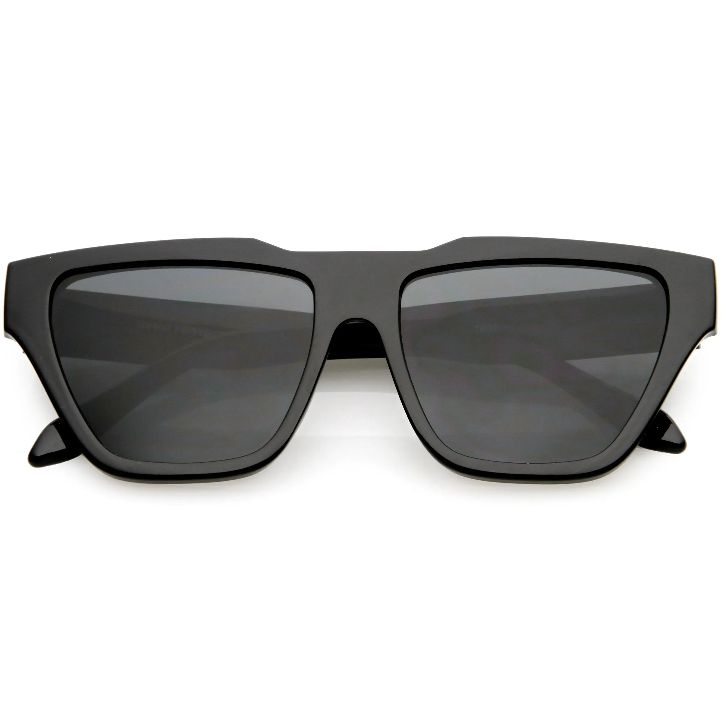 Retro Modern Horned Rim Flat Top Square Aviator Sunglasses C920 sold by ZeroUV