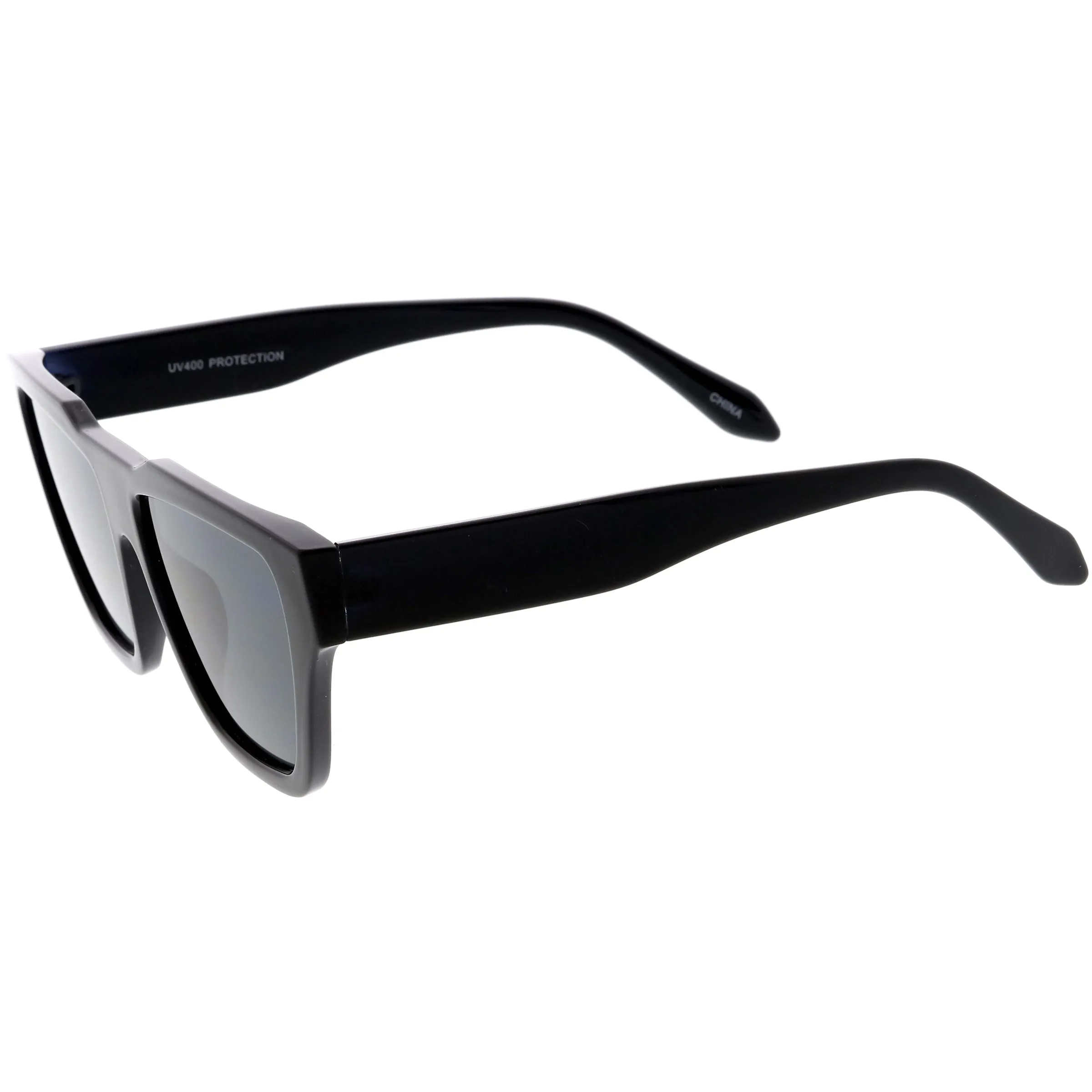 Retro Modern Horned Rim Flat Top Square Aviator Sunglasses C920 sold by ZeroUV product image thumbnail 4
