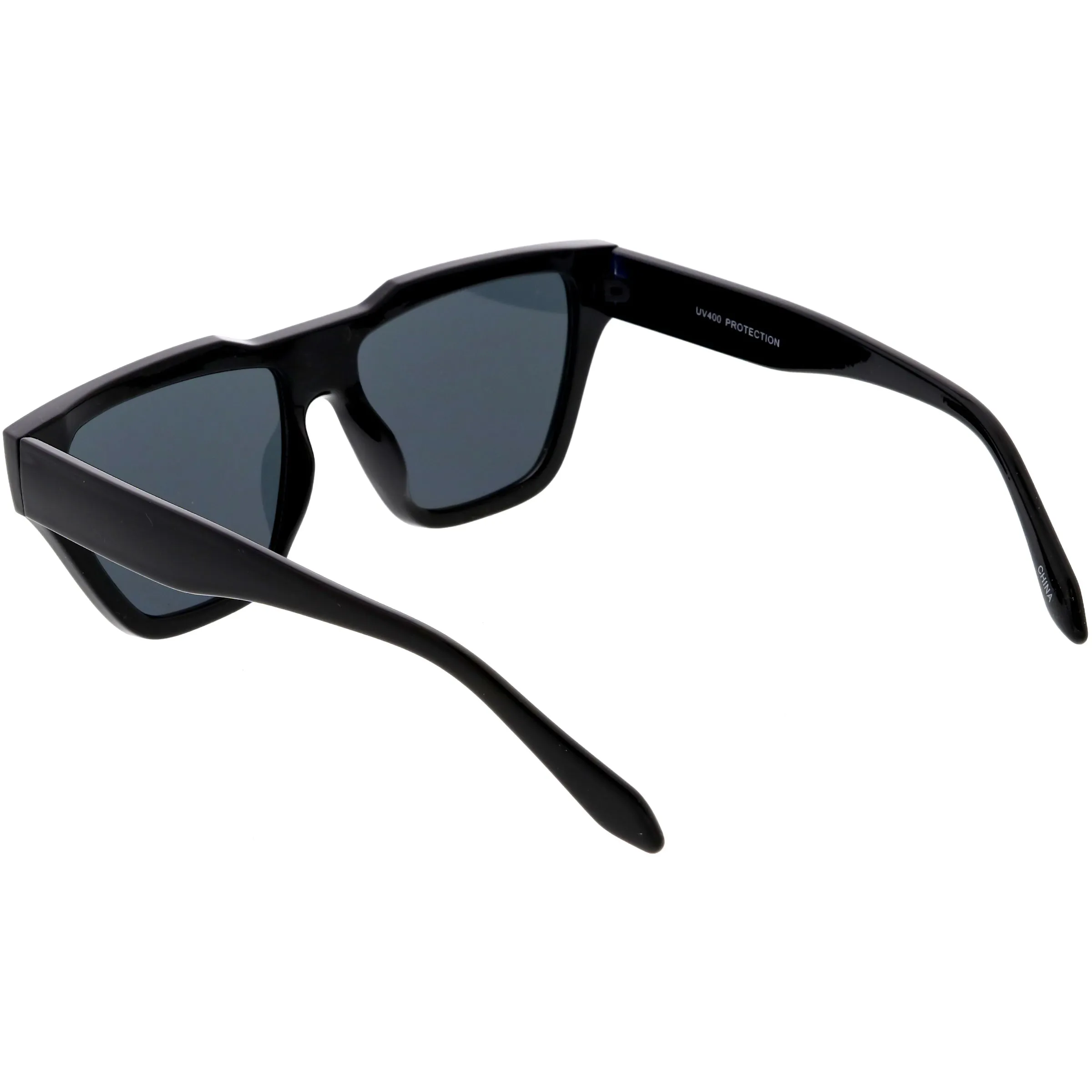 Retro Modern Horned Rim Flat Top Square Aviator Sunglasses C920 sold by ZeroUV product image thumbnail 5