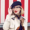 Indie Hipster Round Cat Eye Clear Lens Half Frame Glasses sold by ZeroUV