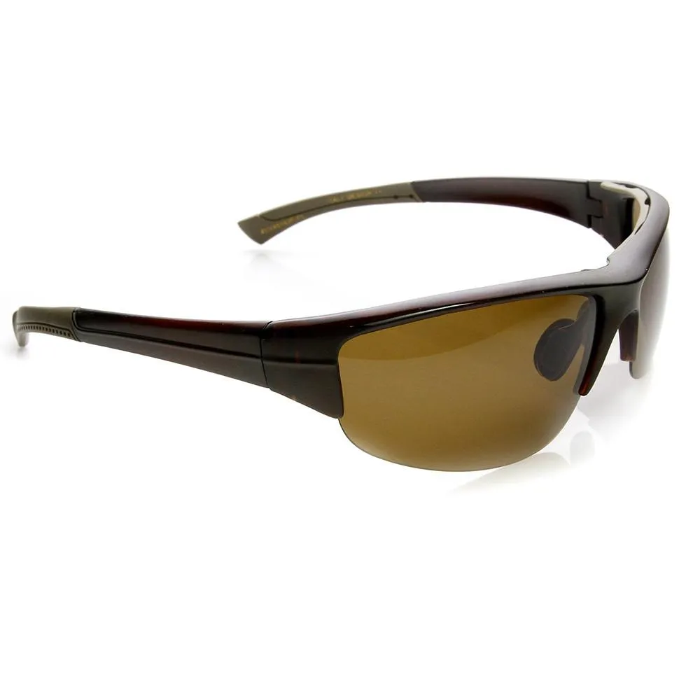 Mens Polarized TAC Lens Semi Rimless Action Sports Wrap Around Sunglasses 9272 sold by ZeroUV product image thumbnail 3